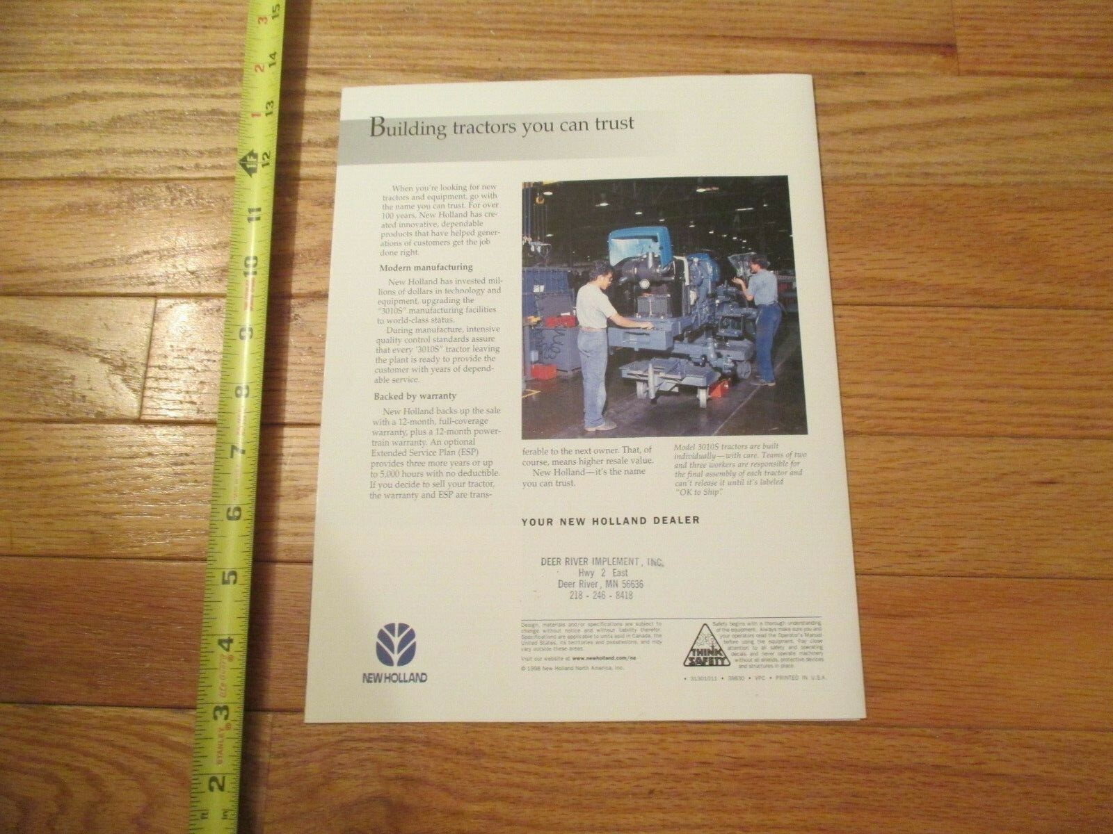 New Holland Tractor 42 PTO HP Economy tractors Dealer sales brochure