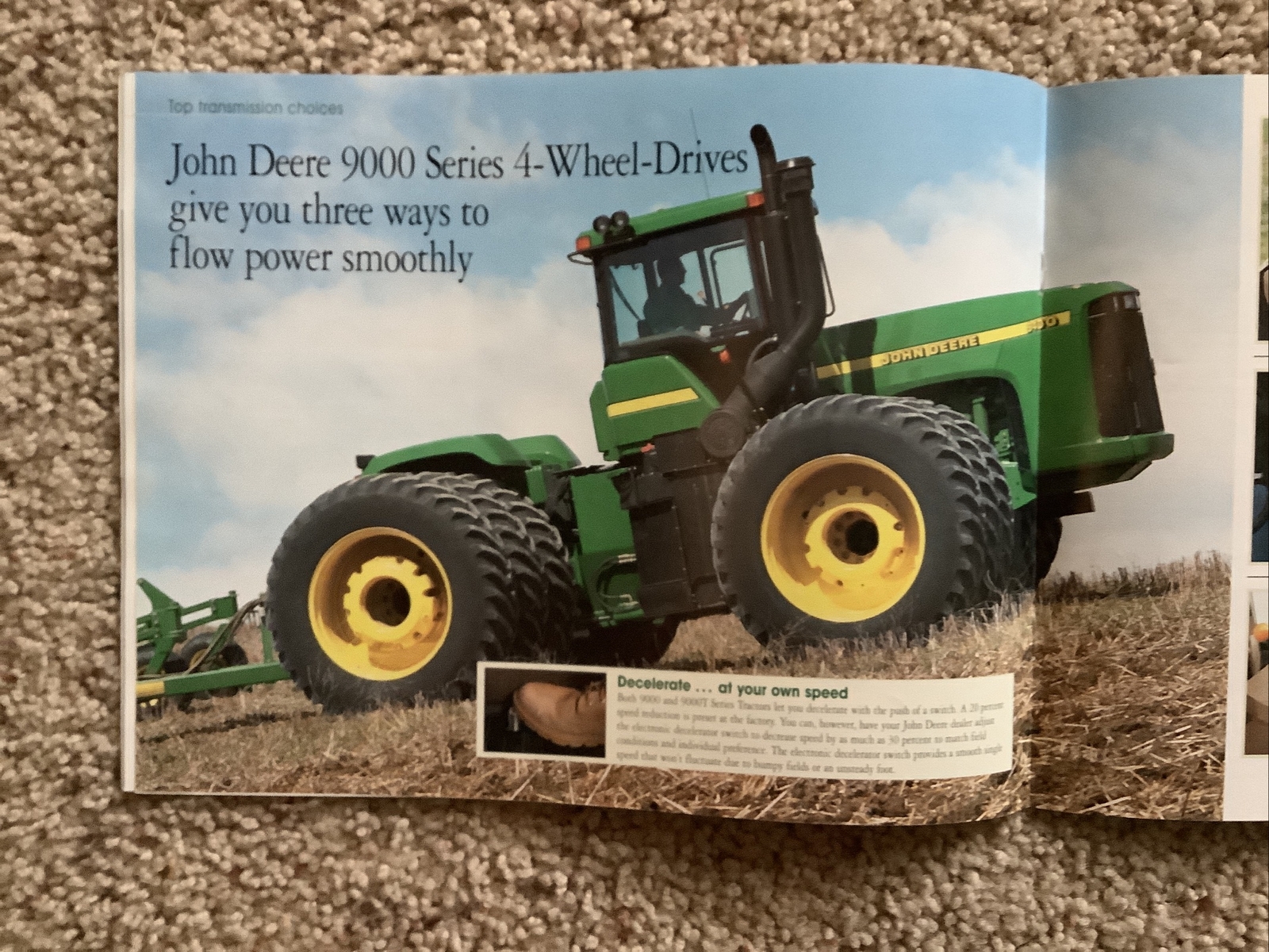 John Deere 9000/9000T SERIES TRACTORS 36 PAGES Sales Brochure 1999
