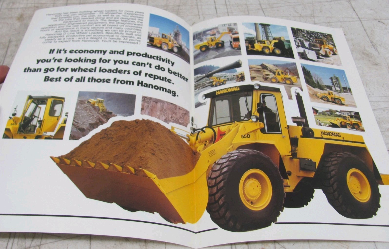 1985 Hanomag D Line Wheeled Loaders Sales Brochure – 100 680 M4