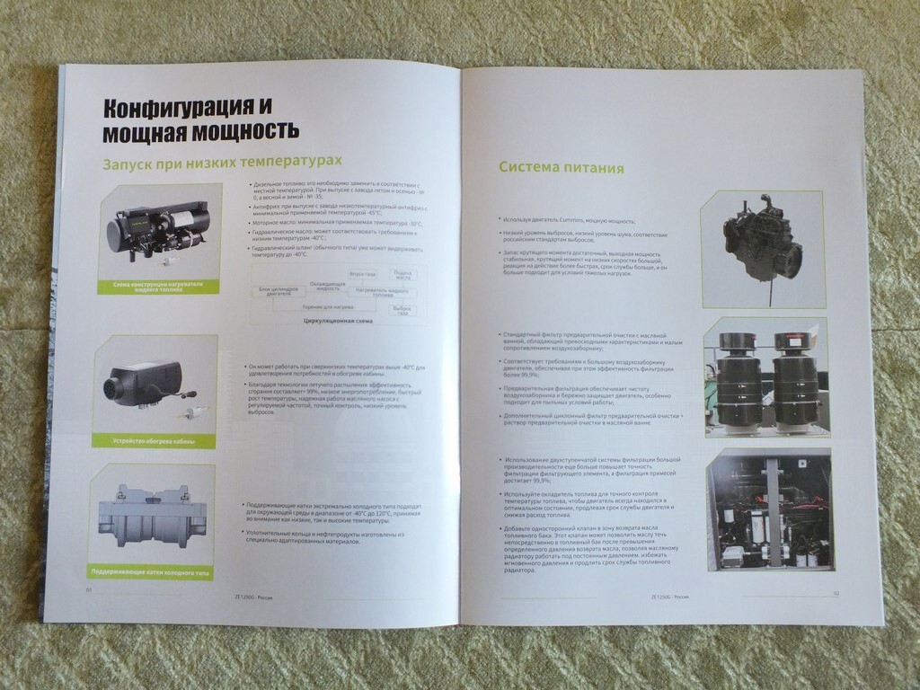 ZOOMLION ZE1250G Chinese Crawler Excavator Mining Equipment Brochure 2024