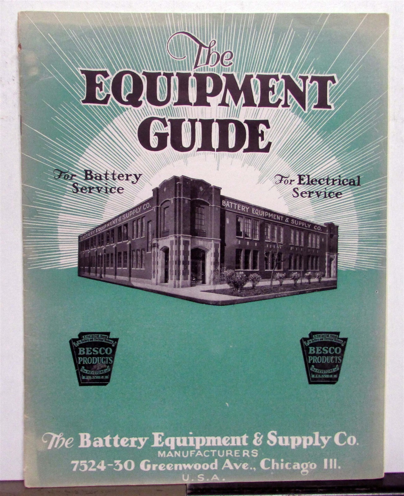 1920s Besco Products Clutches Air Gage Pricing Sales Brochure