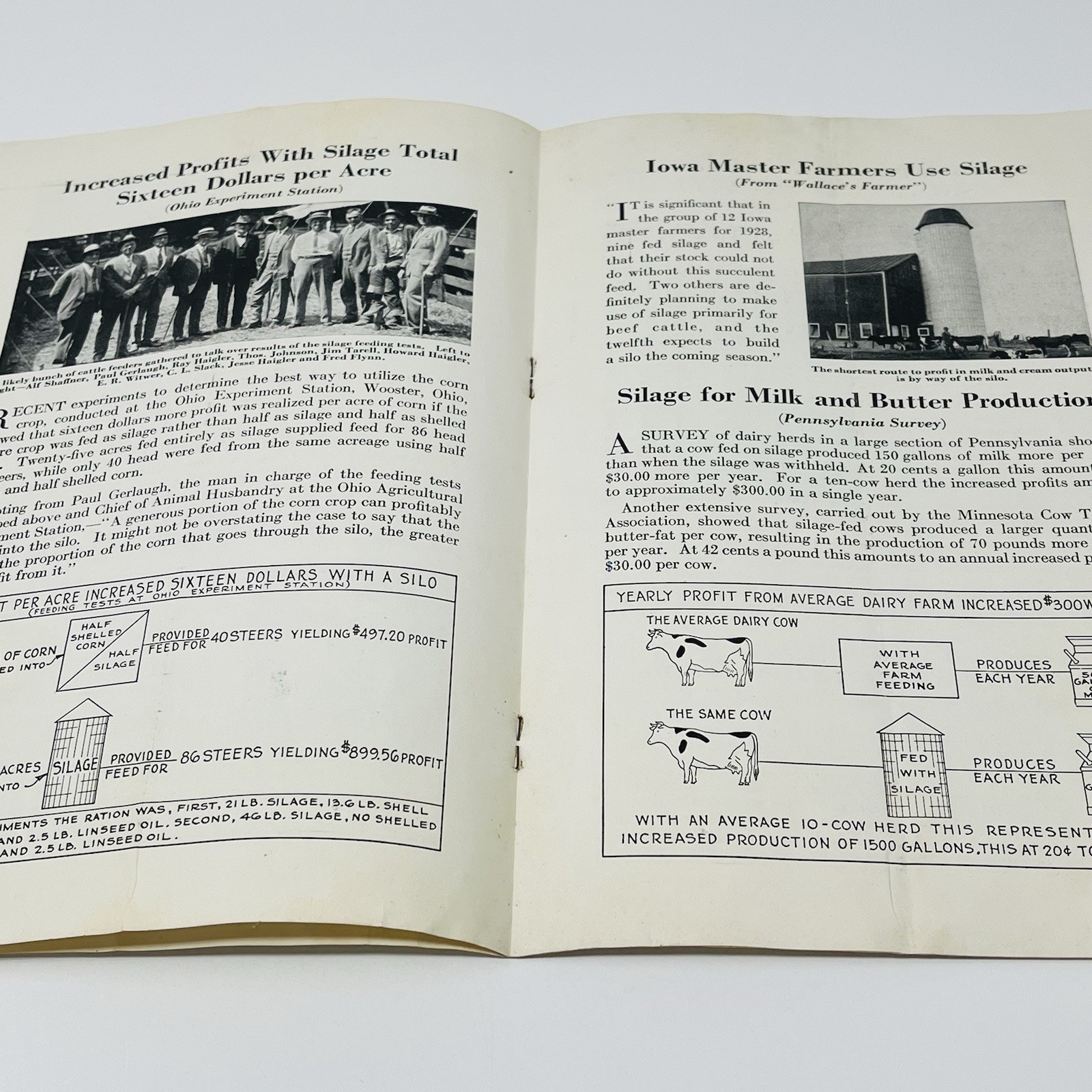 1929 Portland Cement Increasing Farm Profits With Concrete Silos Booklet Vintage