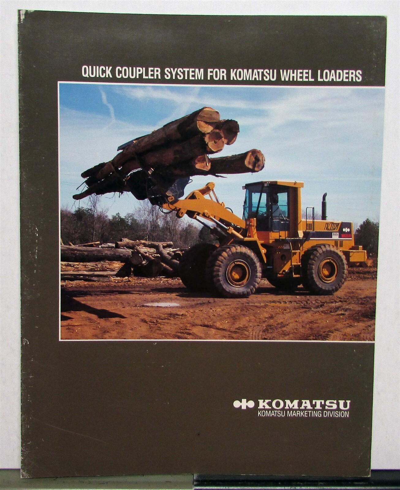 1989 Komatsu Quick Coupler System Specifications Construction Sales Brochure