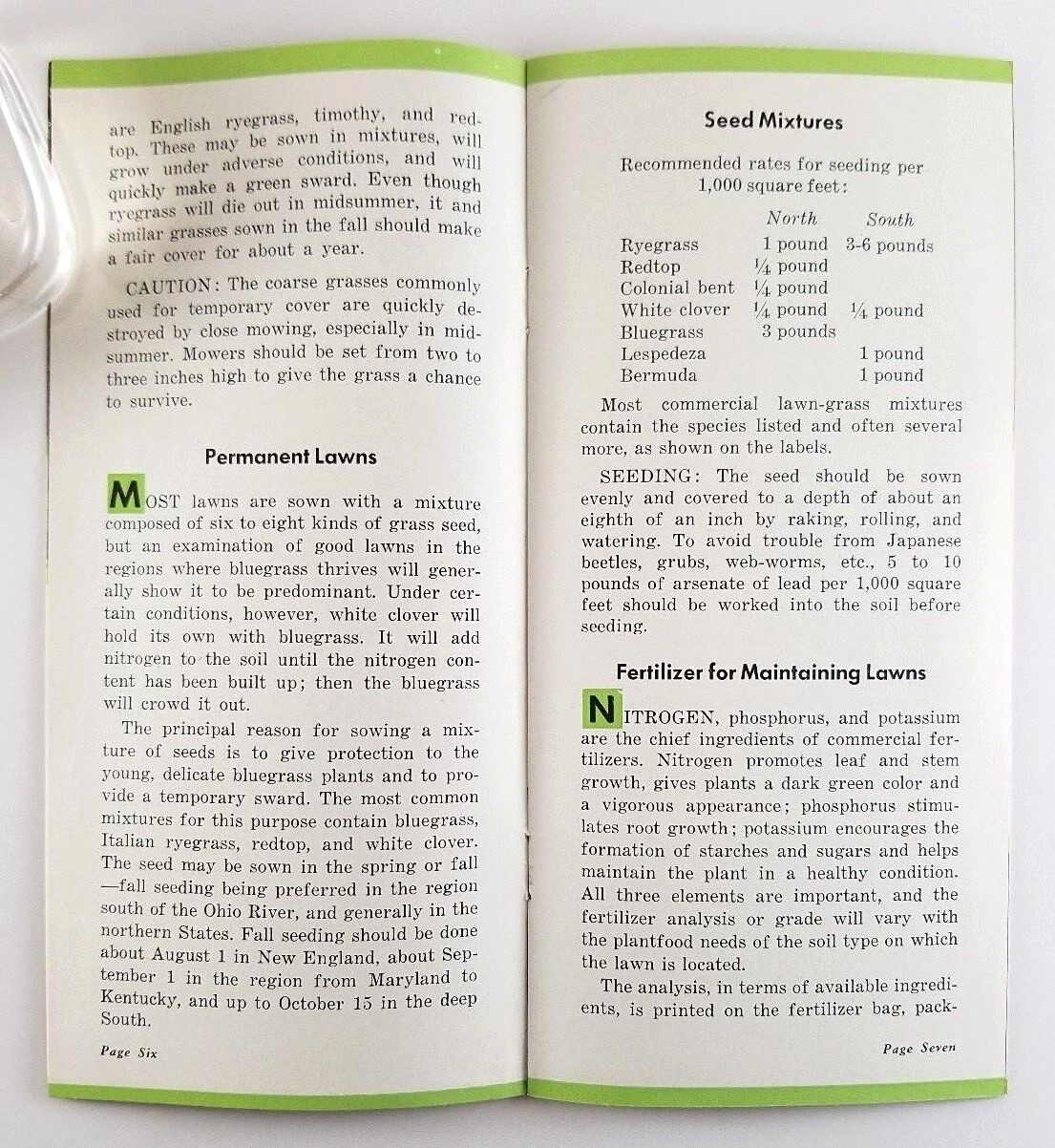 Improving Grass National Fertilizer Association Vintage Brochure 1941