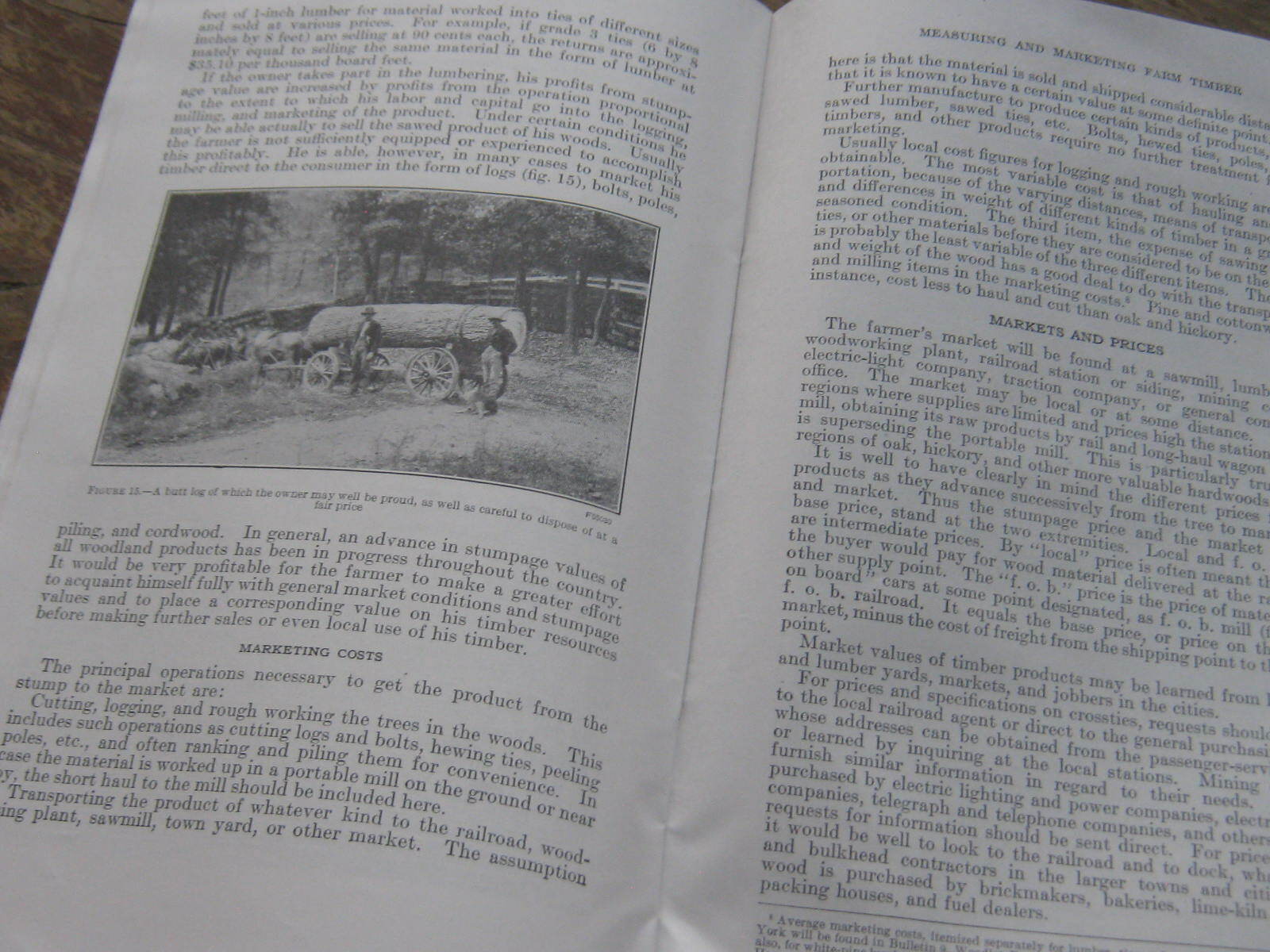 1940 US Department Agriculture Farmer&rsquo;s Bulletin Measuring Marketing Farm Timber