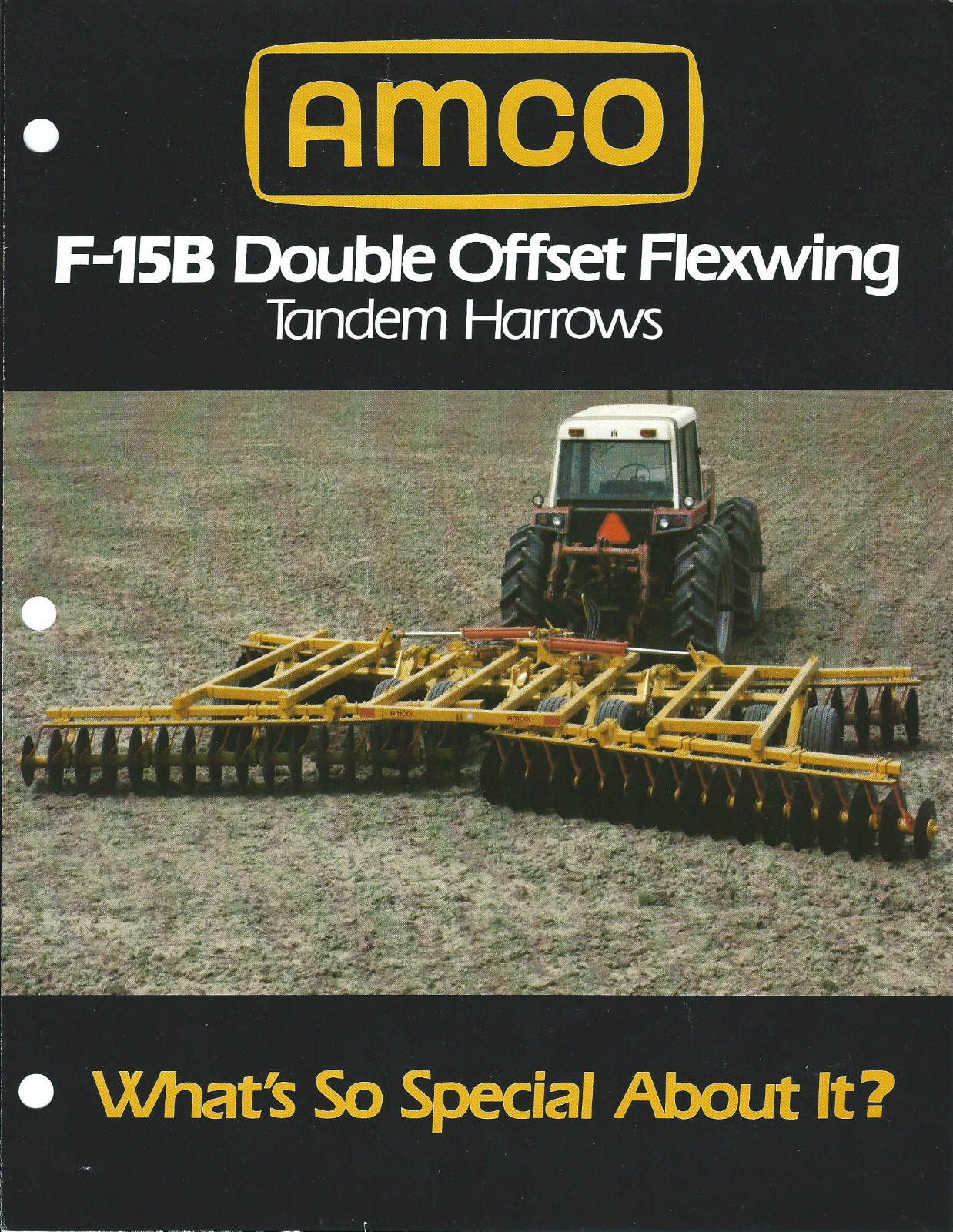Farm Implement Brochure – AMCO – F-15B – Tandem Harrows (F4360)
