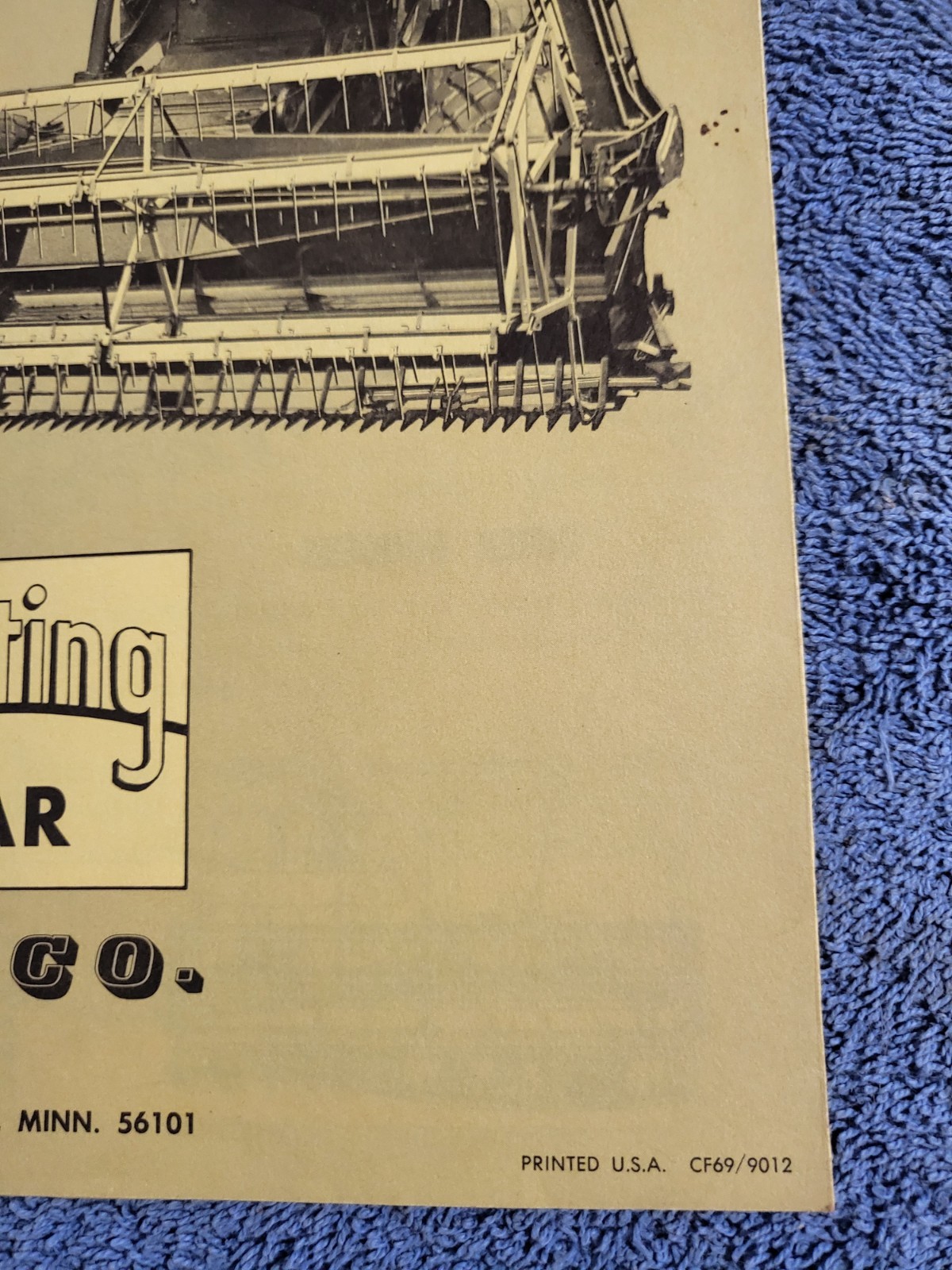 JE LOVE Vintage 1969 Brochure Flexible Floating Cutter Bar Harvesting Equipment
