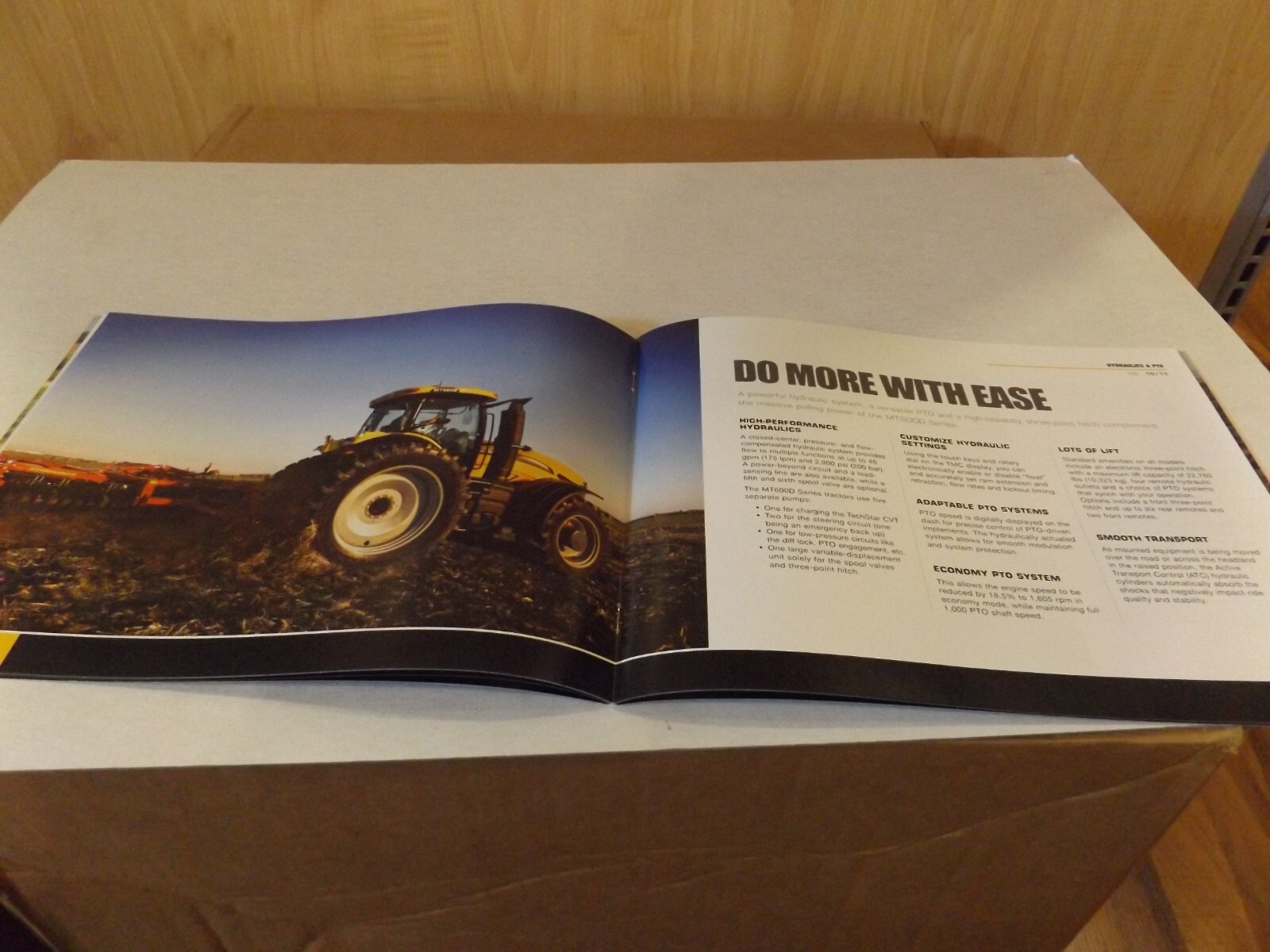 CHALLENGER MT600D SERIES 205-290 PTO HP TRACTOR, LIT # CH11B002DS 2011