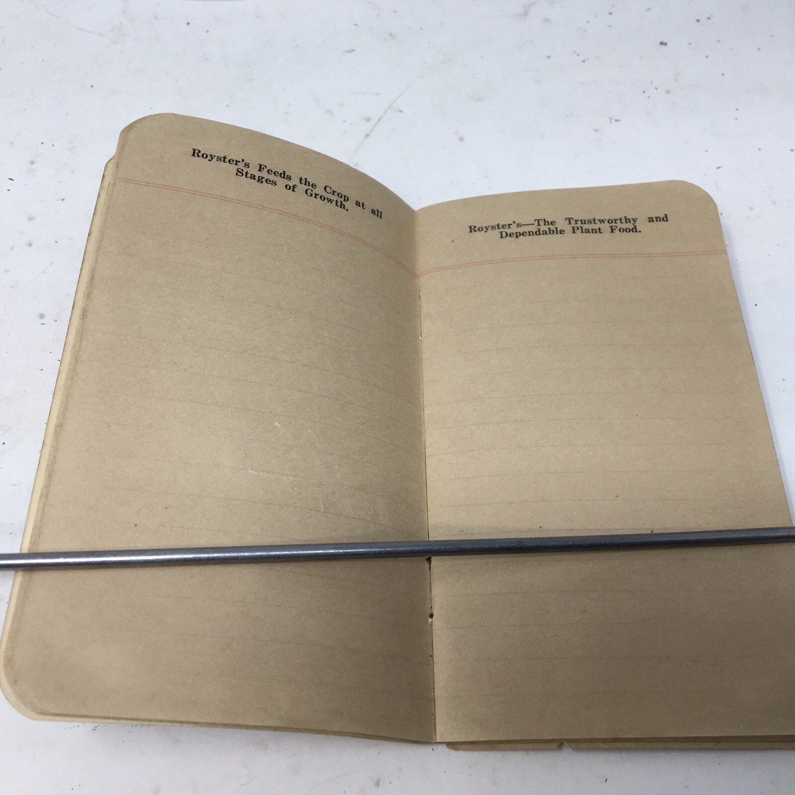 1940 F.S. Royster Guano Co. Fertilizer Advertising Pocket Memo Book Norfolk, VA