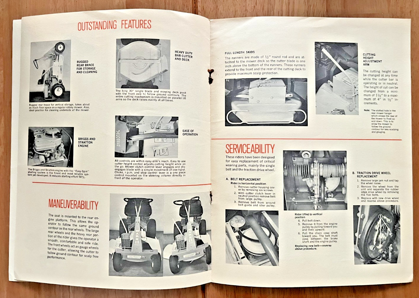 Jacobsen Javelin Mark II Mower 1970 brochure Jacobsen Man&rsquo;f Co Racine Wisc