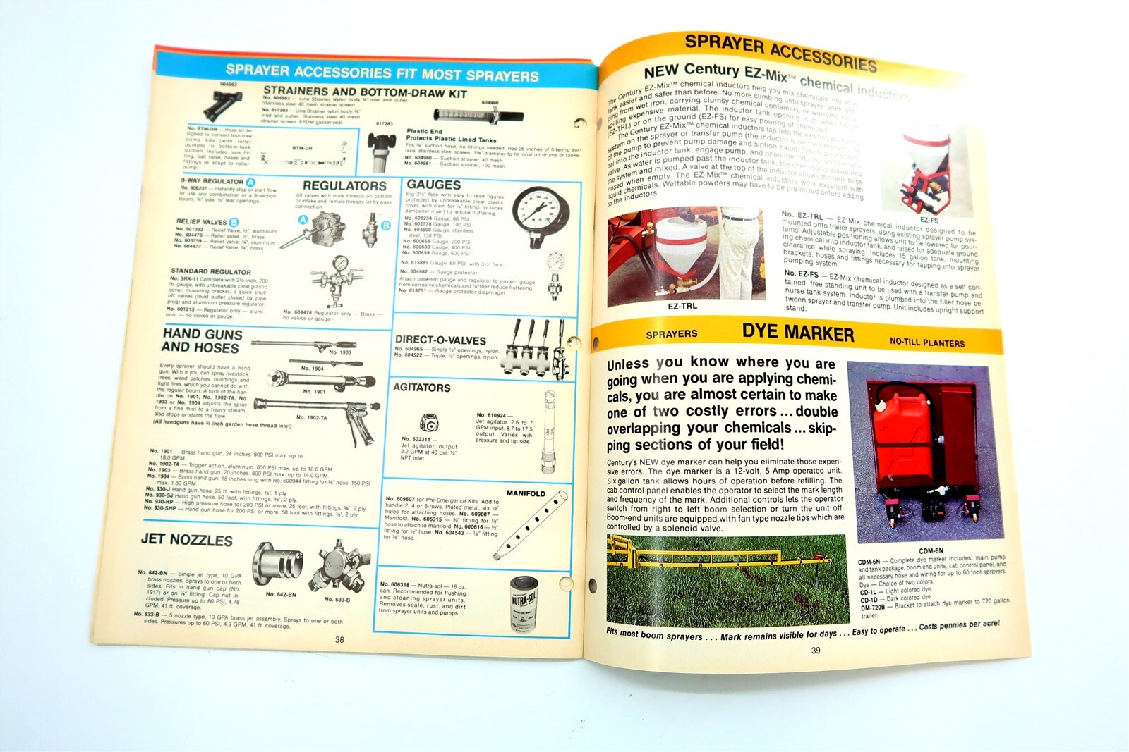 Vintage 1983 Century Sprayer Catalog Dealer Brochure 40 Pages in Color
