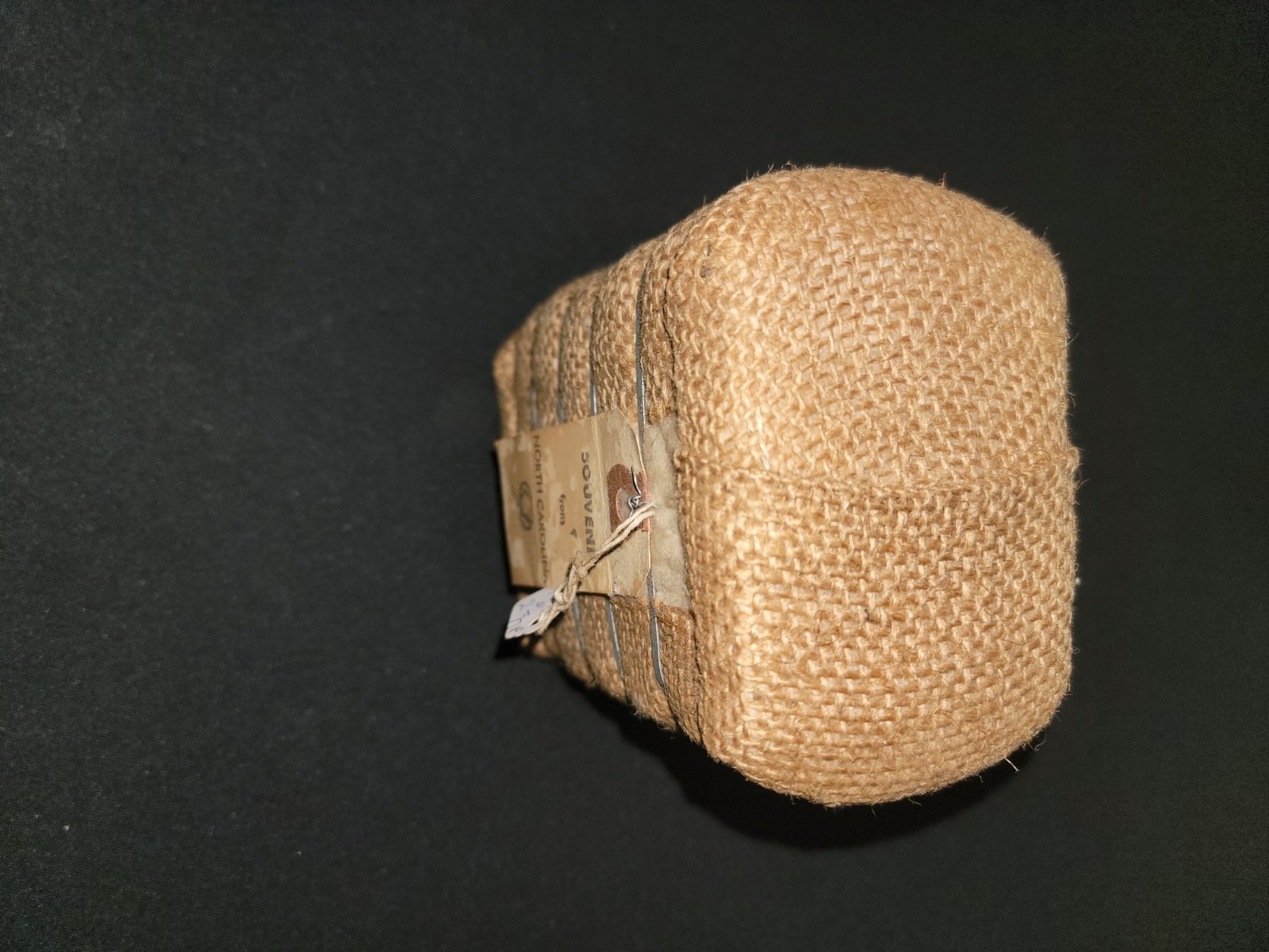 Vintage Miniature Cotton Bale Souvenir