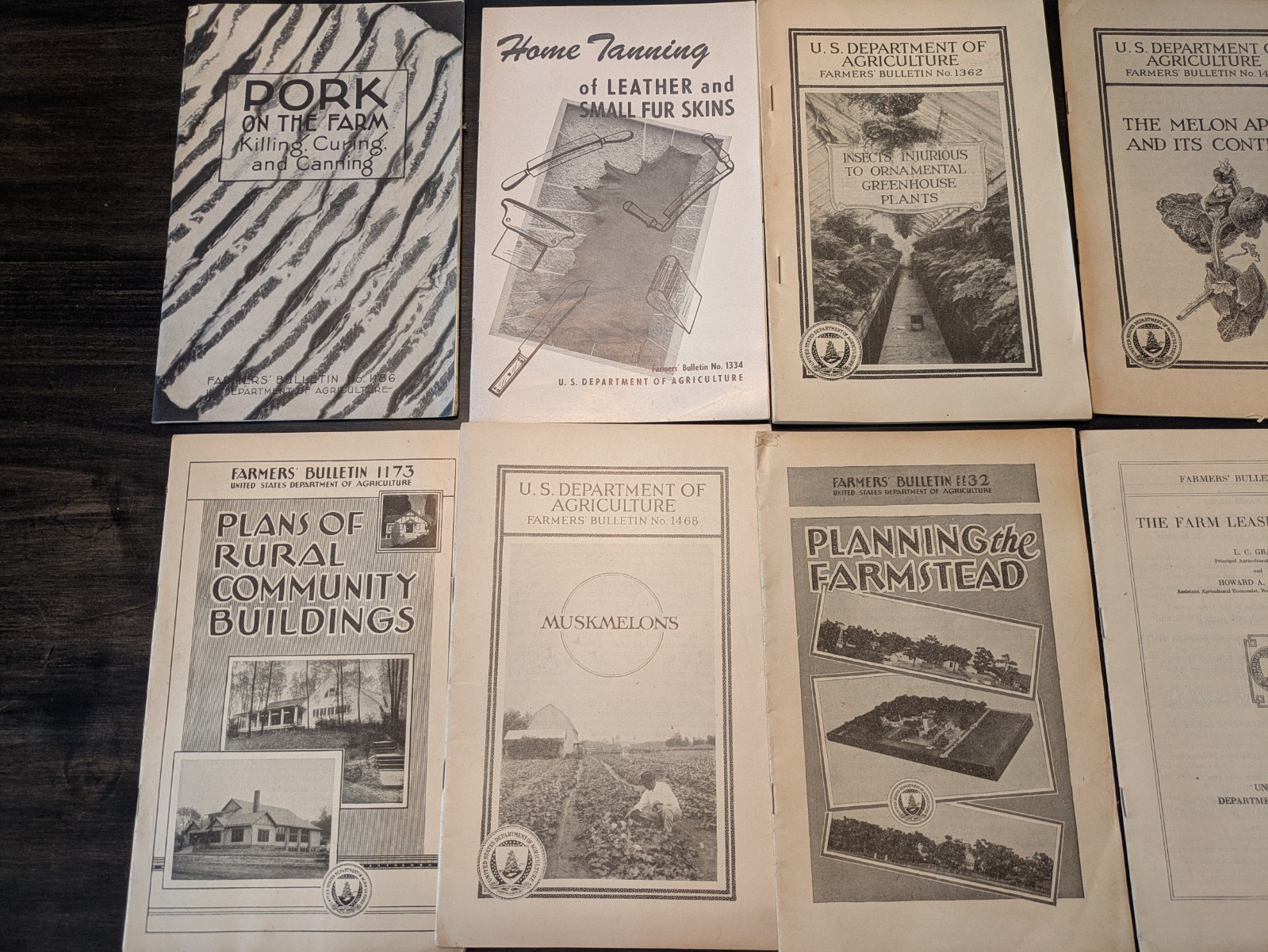 120 Antique US Dept. of Agriculture Farmers Bulletins, Leaflets, 1900-1950&rsquo;s