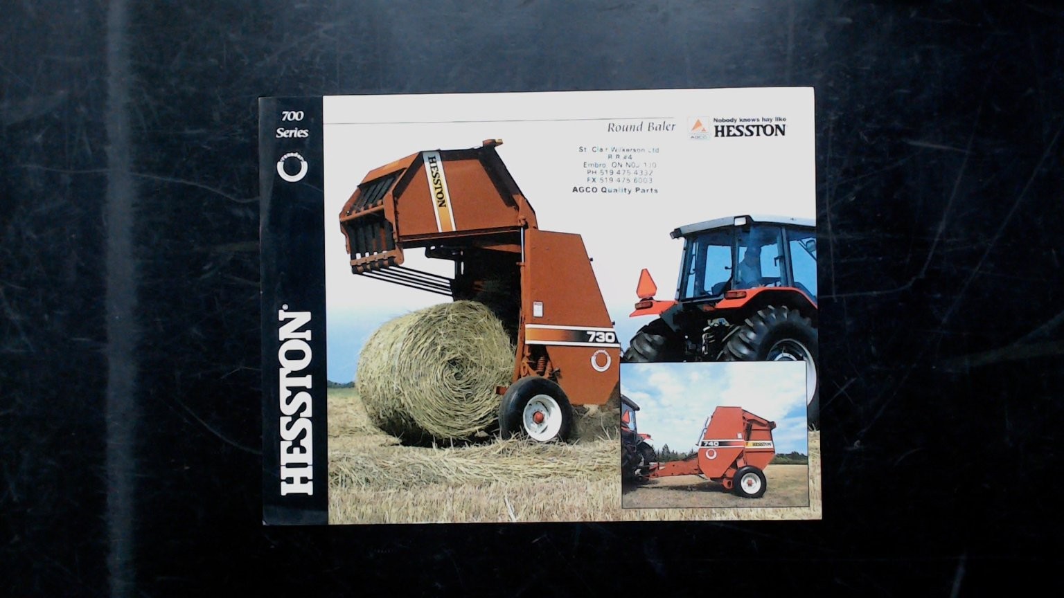 Hesston 700 Series Round Baler Brochure Vintage 2001 Agriculture