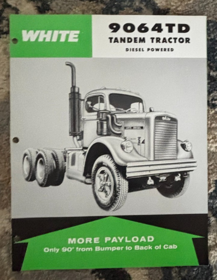 White 9064TD Tandem Truck for 1961 Brochure DCPA26