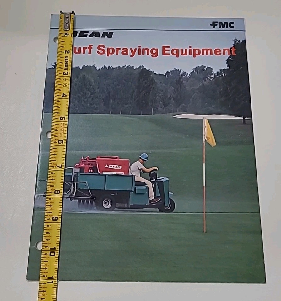 Vintage John Bean Turf Spraying Equipment FMC Brochure Pamphlet Booklet Old Read