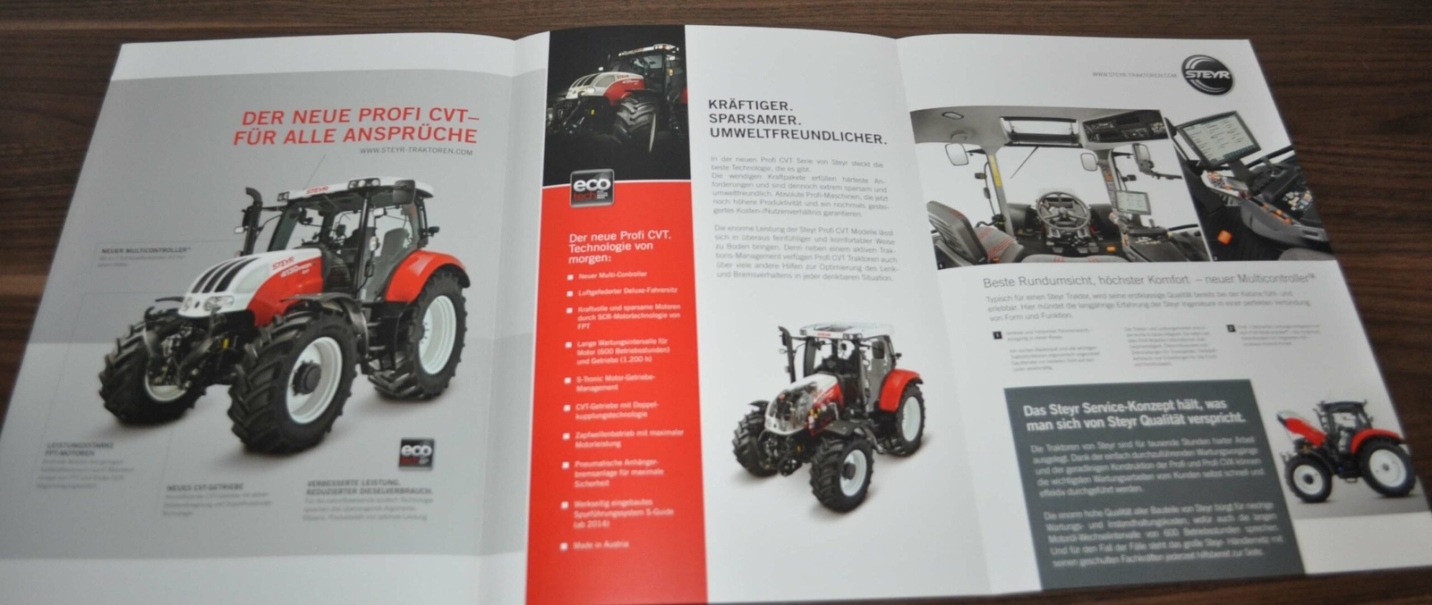 Steyr Profi CVT Tractor Brochure Prospekt