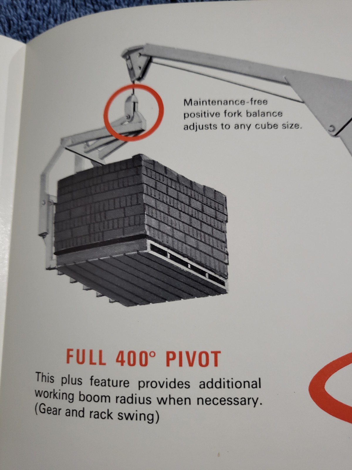 Vintage Prentice Hydraulics Inc. BLOCK UNLOADER Crane Lift Loader BROCHURE WI.