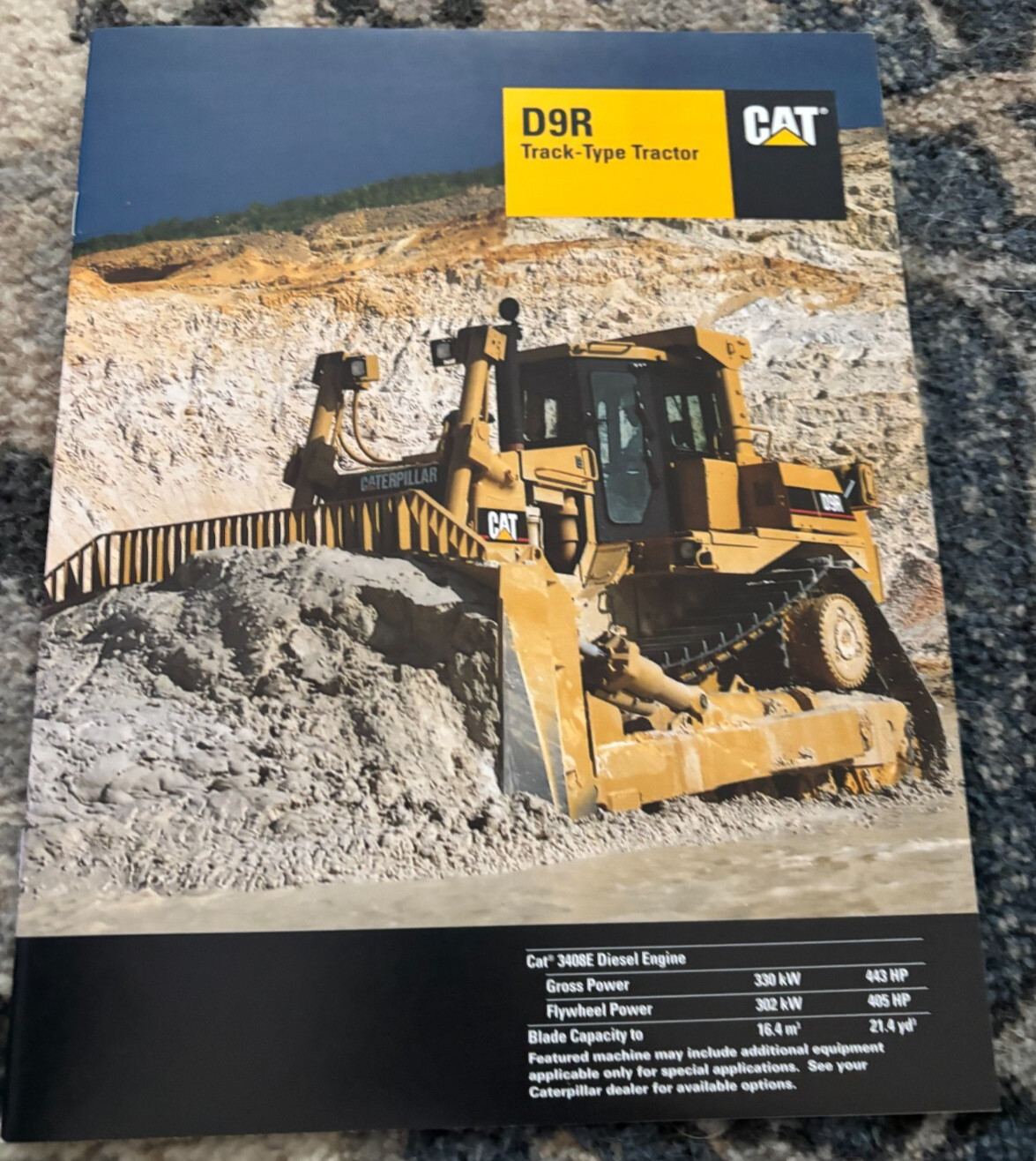 Caterpillar CAT D9R Crawler Tractor Dozer Brochure FCCA25