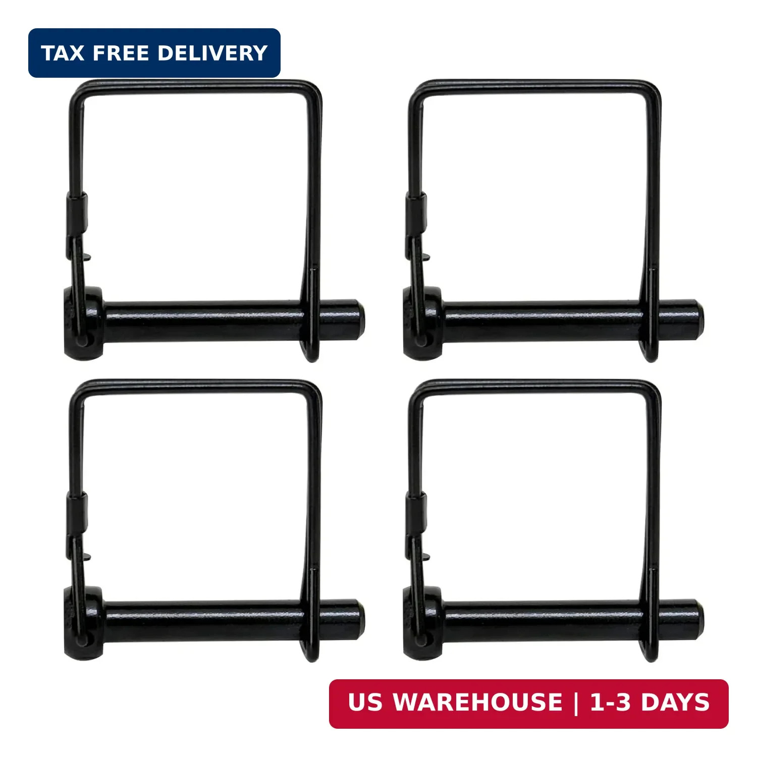 4 Pack 5/16×1-3/4Trailer Hitch Pin Black Heavy Duty Towing Coupler Pin Quick Rel