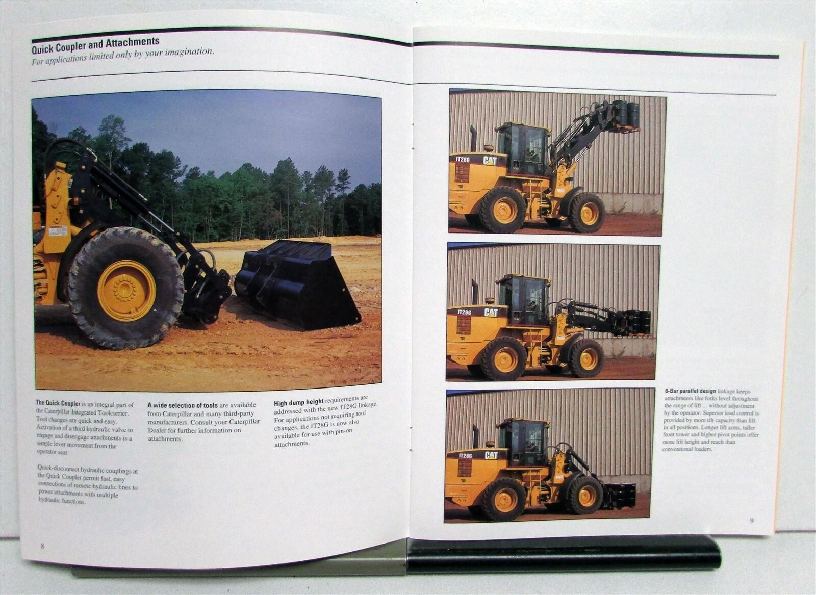 1999 Caterpillar IT28G Integrated Toolcarrier Specs Construction Sales Brochure