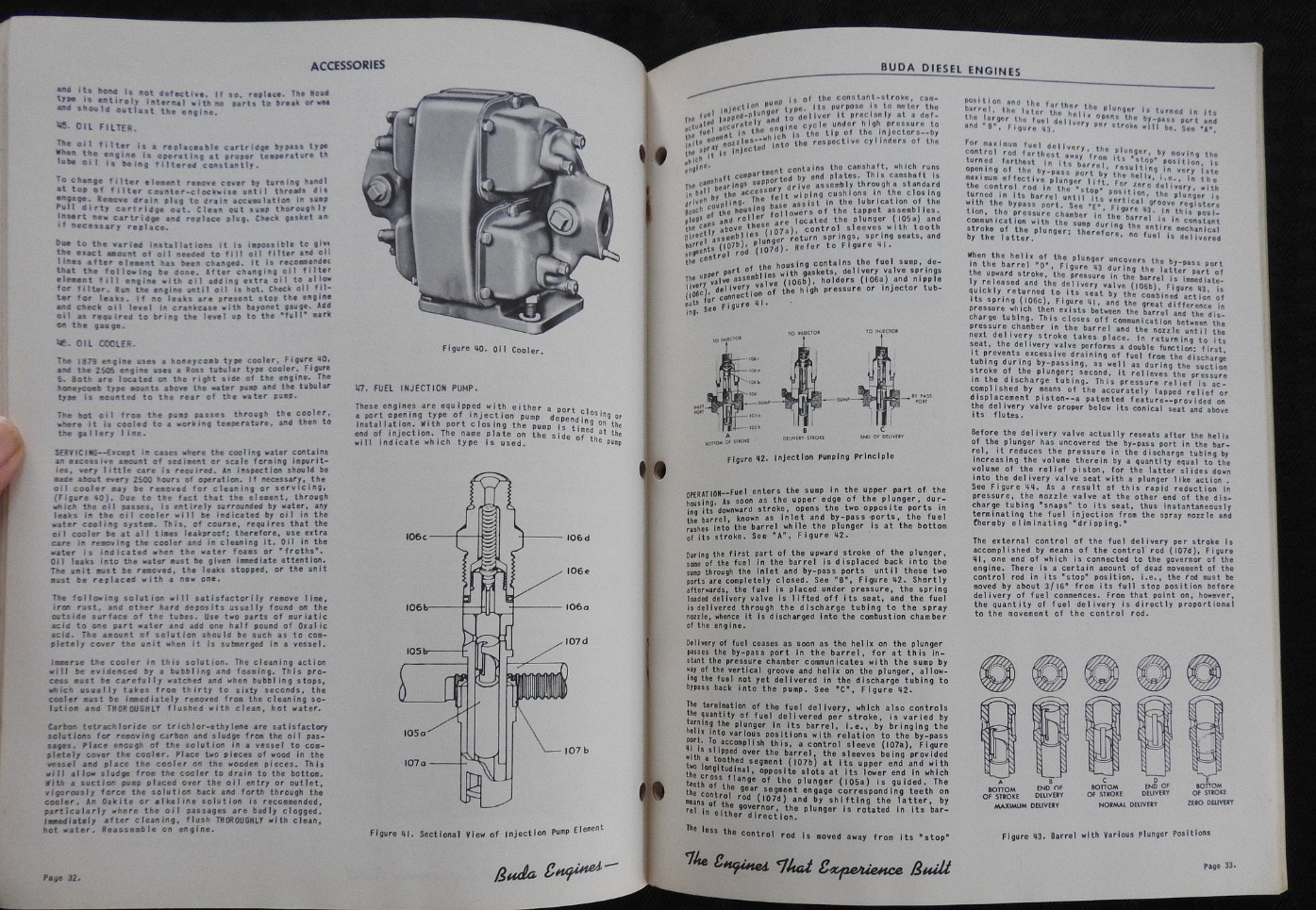 1950 Buda 6DC-1879 6DCS-1879 8DC-2505 8DCS-2505 Diesel Engine SERVICE Manual