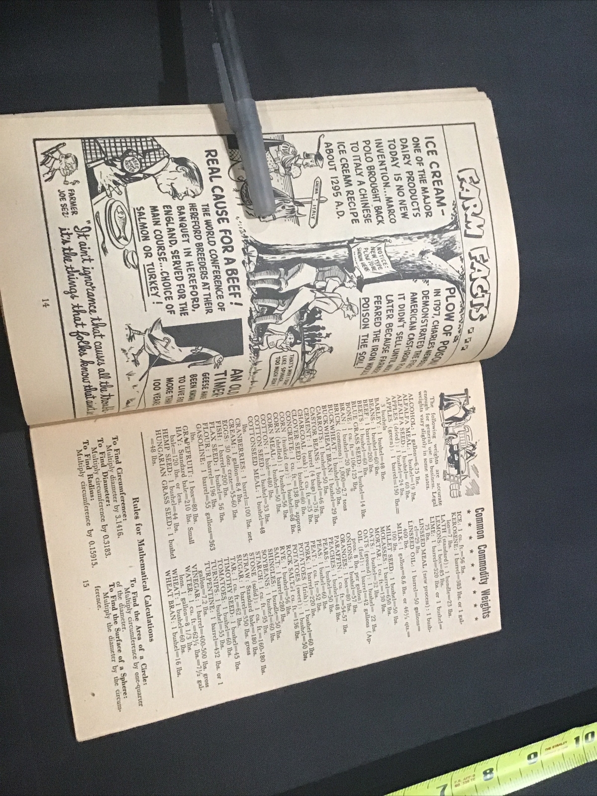 1954 BF Goodrich Farmer’s Handbook and Almanac Wadsworth Oil Co Ohio Booklet
