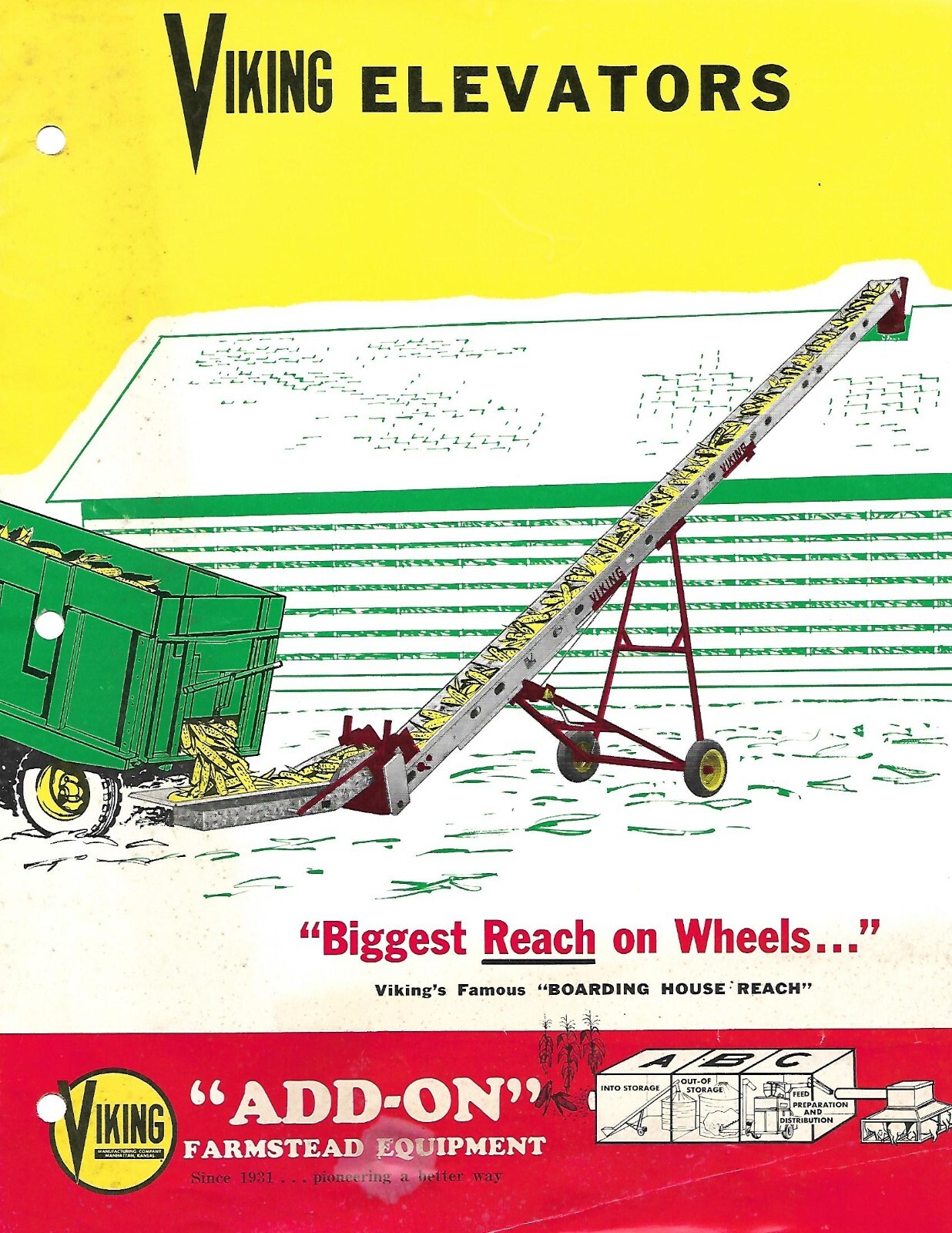 Farm Equipment Brochure – Viking – 22 28 – Elevators – c1964 (F9005)