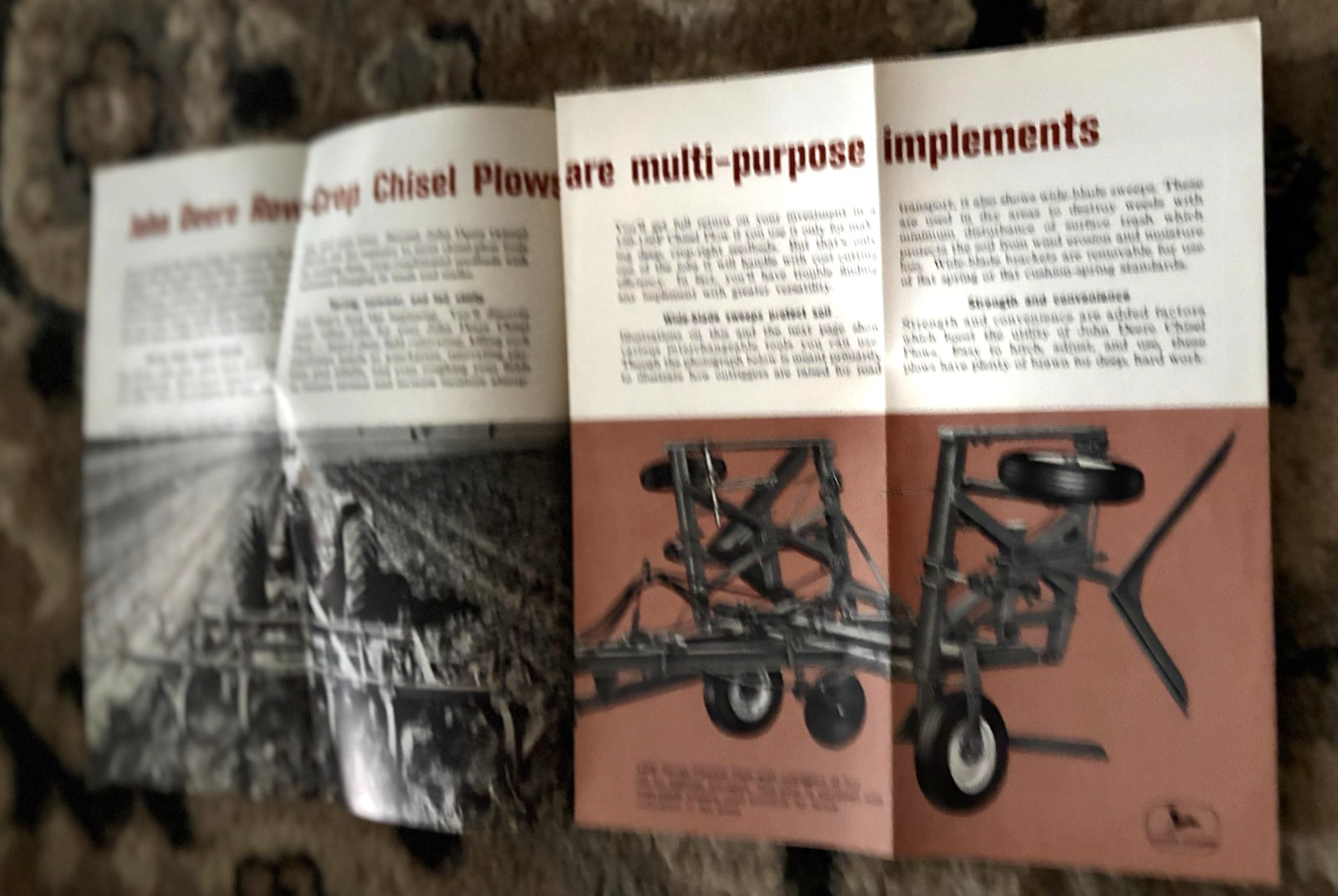 John Deere Chisel Plow for 1964 Brochure DCPA26