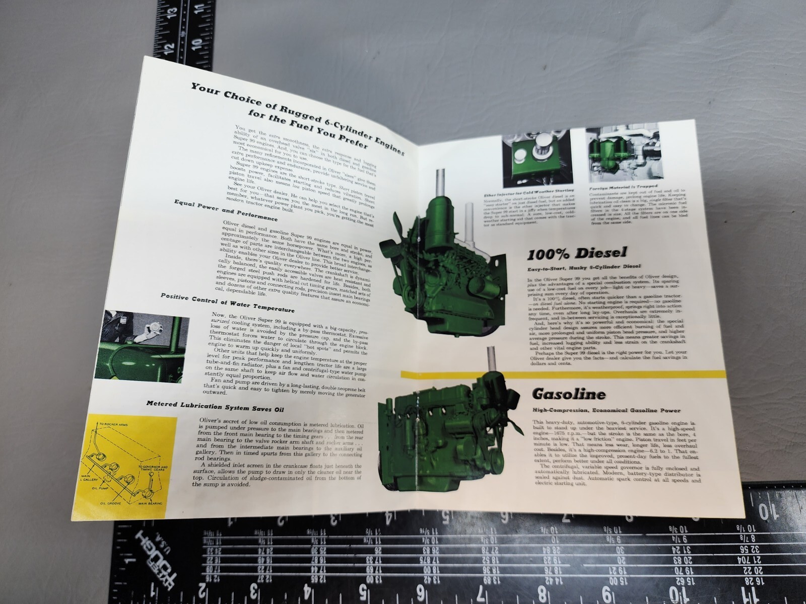 ORIGINAL OLIVER 5-6 PLOW SUPER 99 GM DIESEL 12 PAGES 1956