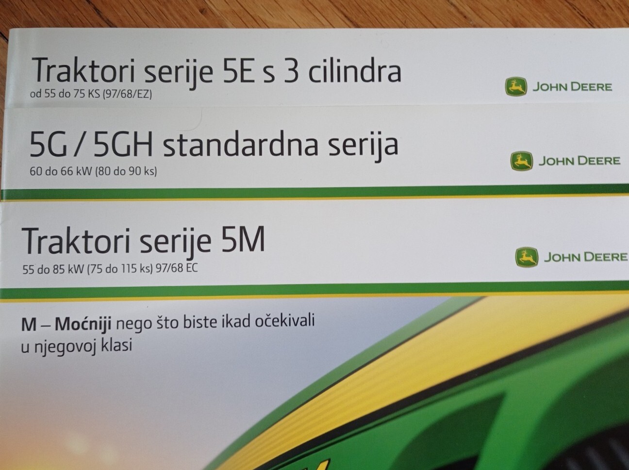 JOHN DEERE catalog brochure tractor 5M 5E 5G 5GH Croatia 2018