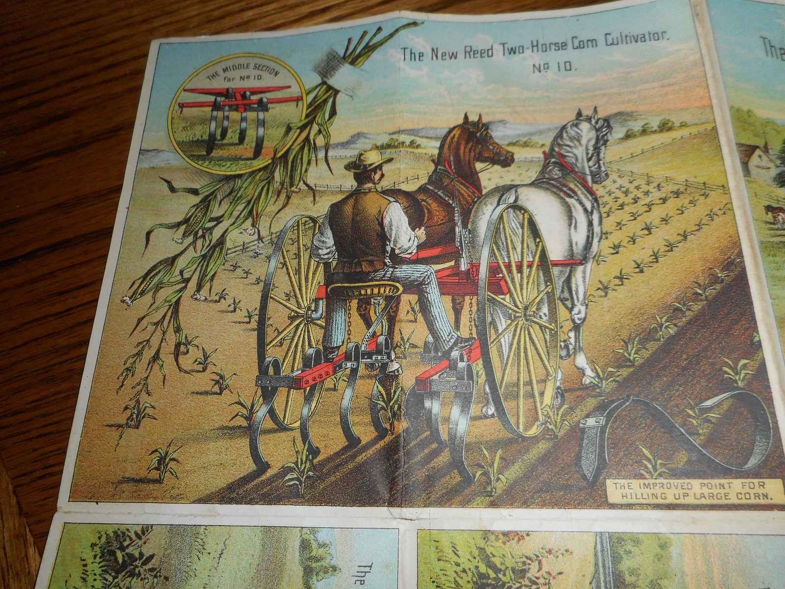 OLD KALAMAZOO SPRING TOOTH CULTIVATORS & SEEDERS FARM BROCHURE TRADE CARD FOLDER