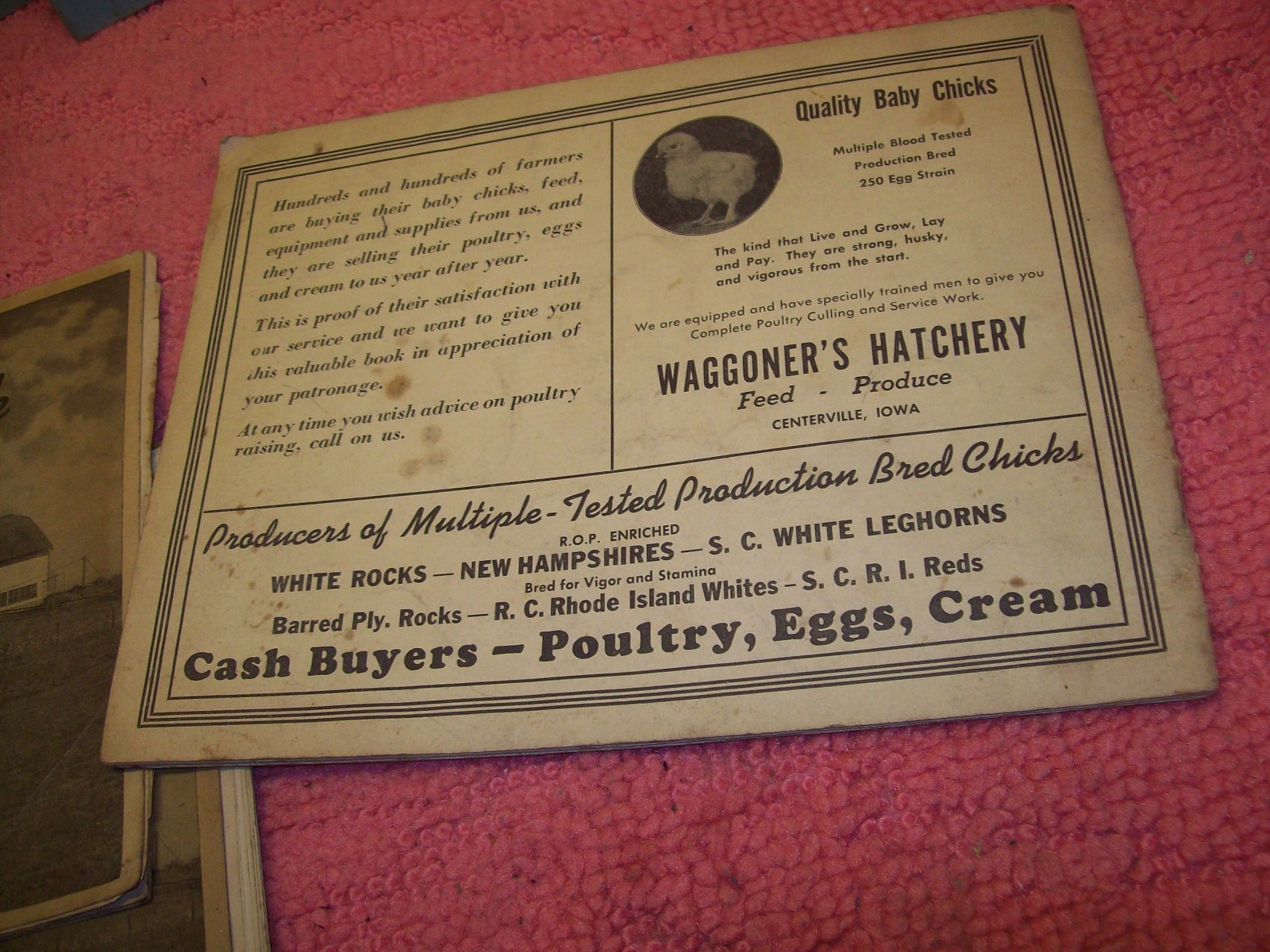 Vintage Lot 1940s 1950s 1960s FHA FSA Farm Record Book, Standard Oil, Waggoners