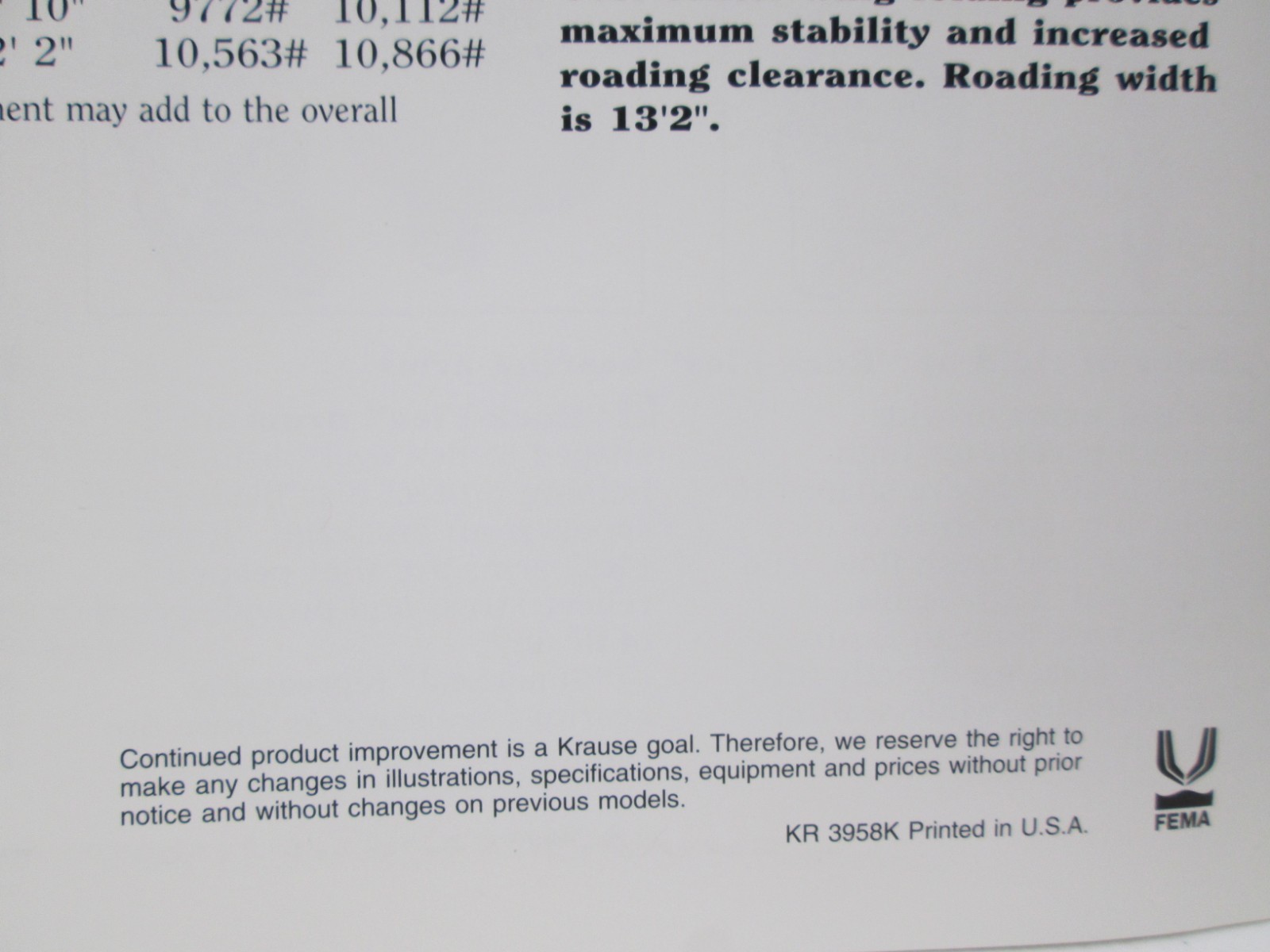 Krause Tandem Disc Harrow 3 Section 18-25 ft 4900 Series Flex Wing Brochure