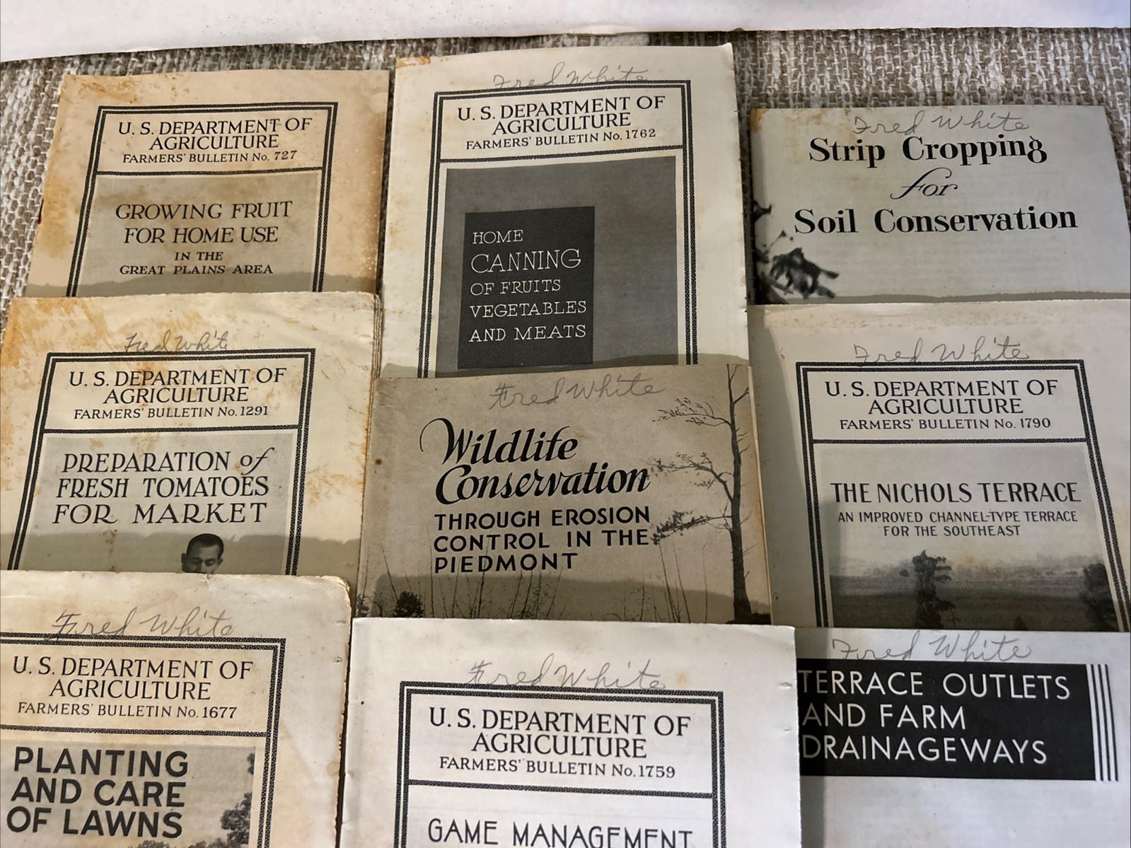 Lot Of 12 USDA 1930’s Farmers Information, Environmental Control Wildlife More 2
