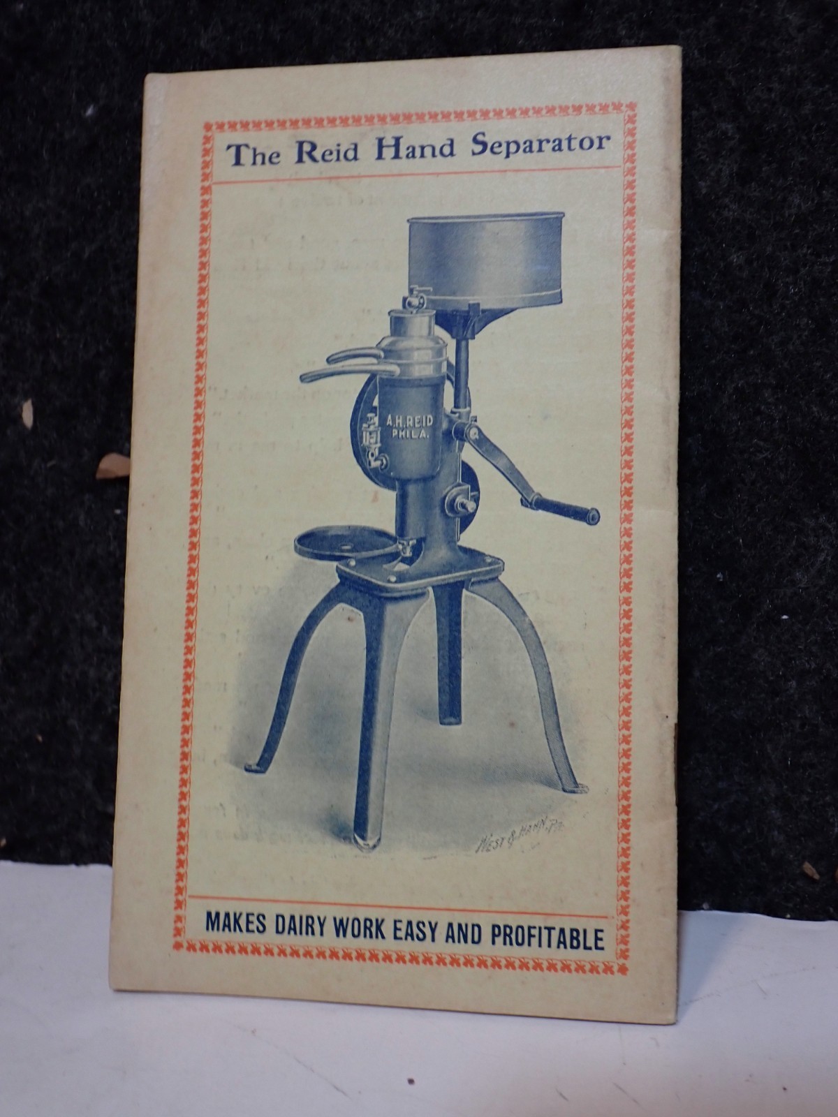 VINTAGE 1905 – 1906 THE REID CREAM SEPARATOR ADVERTISING CATALOG