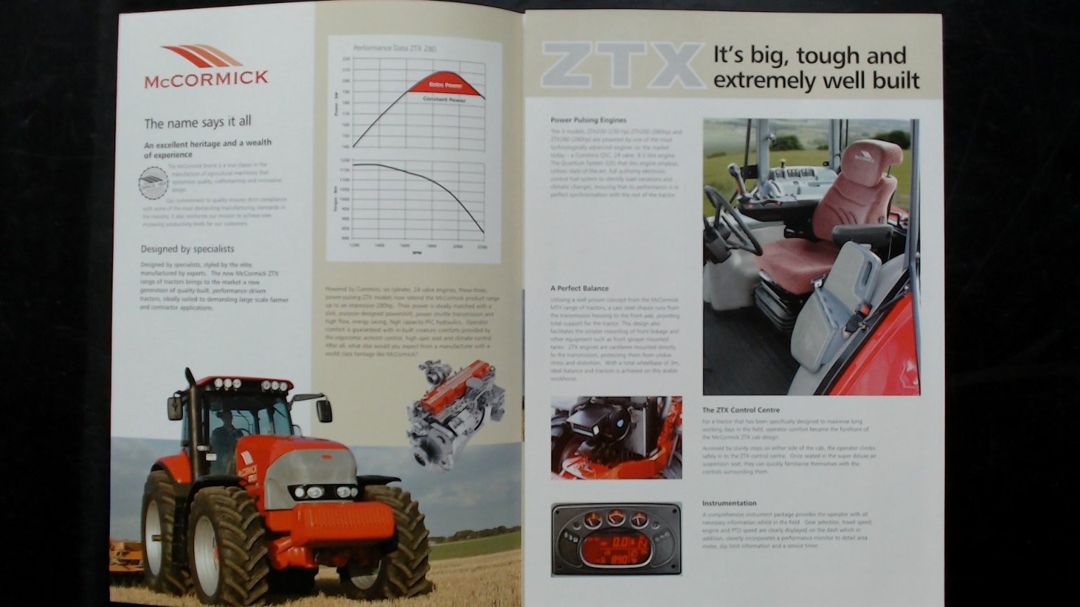 McCormick ZTX Agricultural Brochure 230-280hp Tractor Vintage