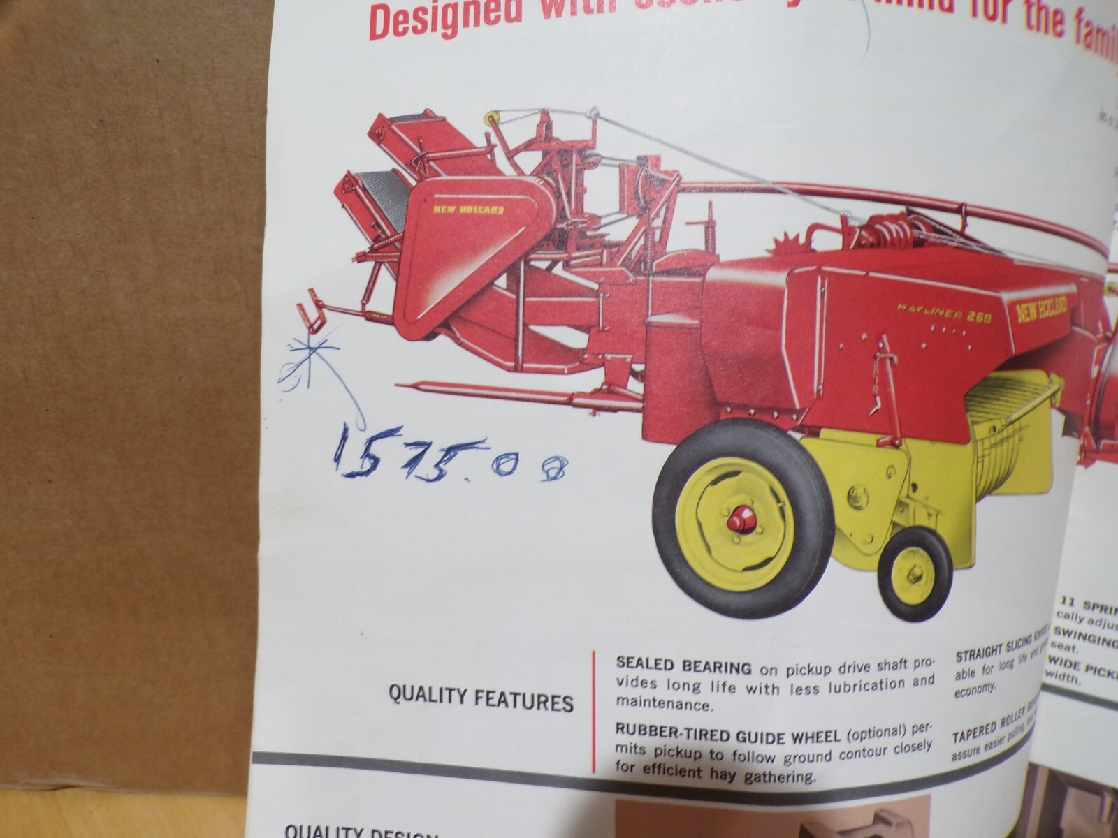1963 New Holland Hayliner Dealer Brochure Catalog Advertising Agriculture