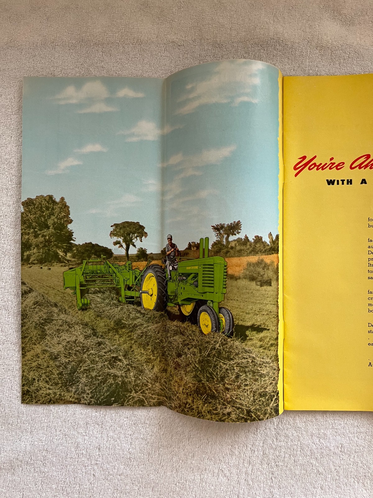 John Deere Automatic Baler For 1953 Promotional Brochure