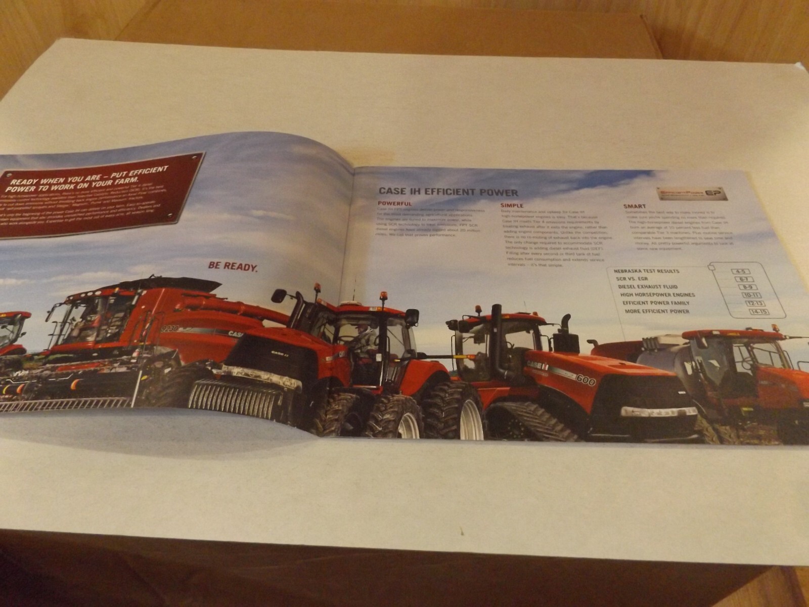 2011 CASE IH EFFICIENT POWER EP , LIT # CIH08181101