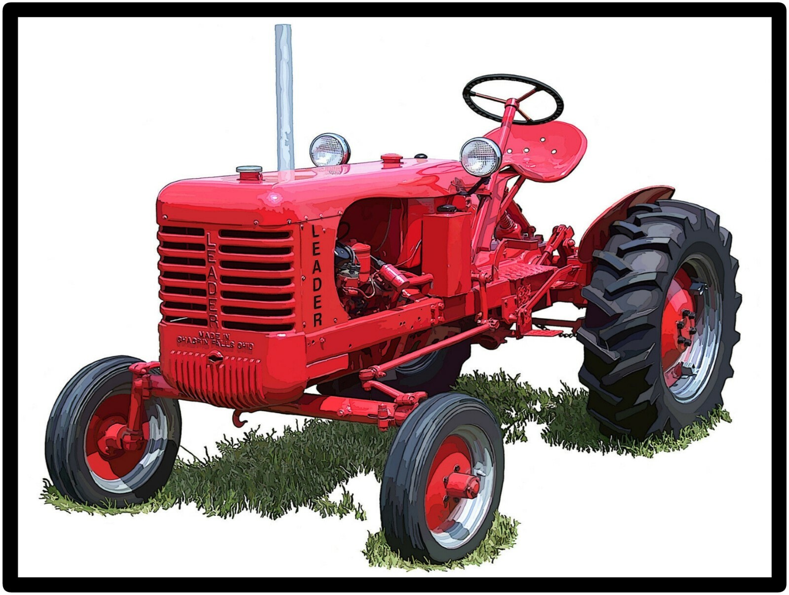 Leader Tractors New Metal Sign: Leader Model D Featured – Large Size