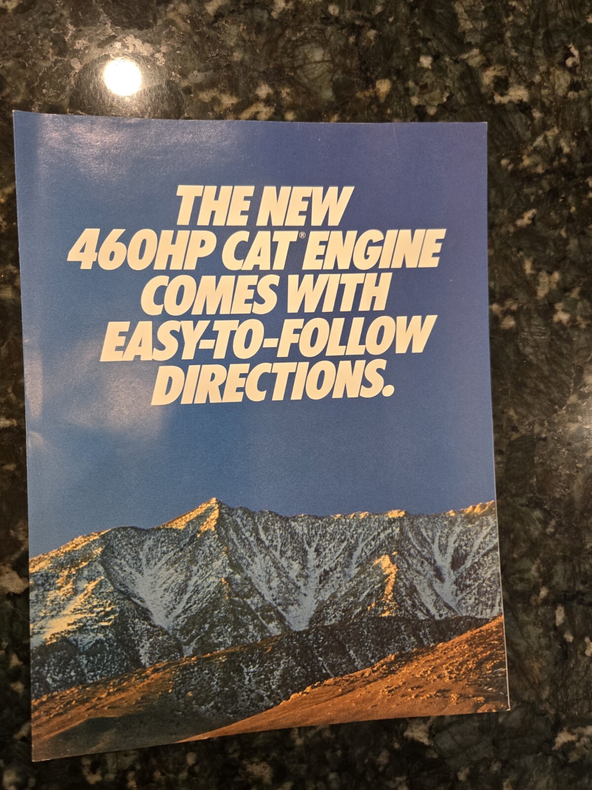 Caterpillar CAT 3406B 460hp Brochure Manual 1990 Engine Collection