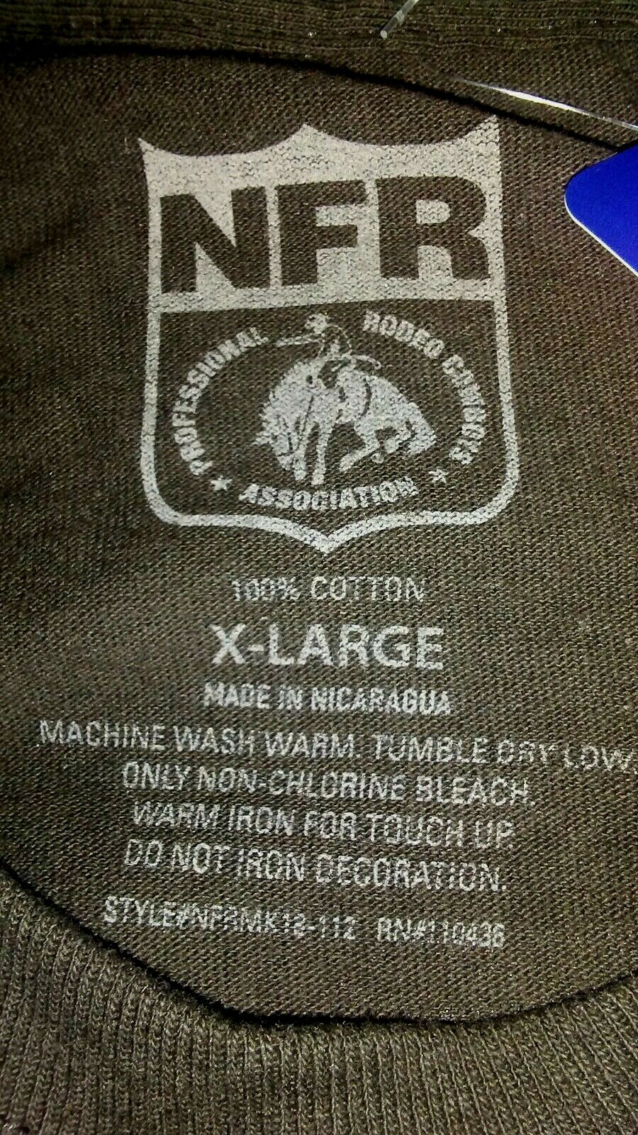 2018 National Finals Rodeo 60th Anniversary Las Vegas Ghost Rider XL T-Shirt NWT