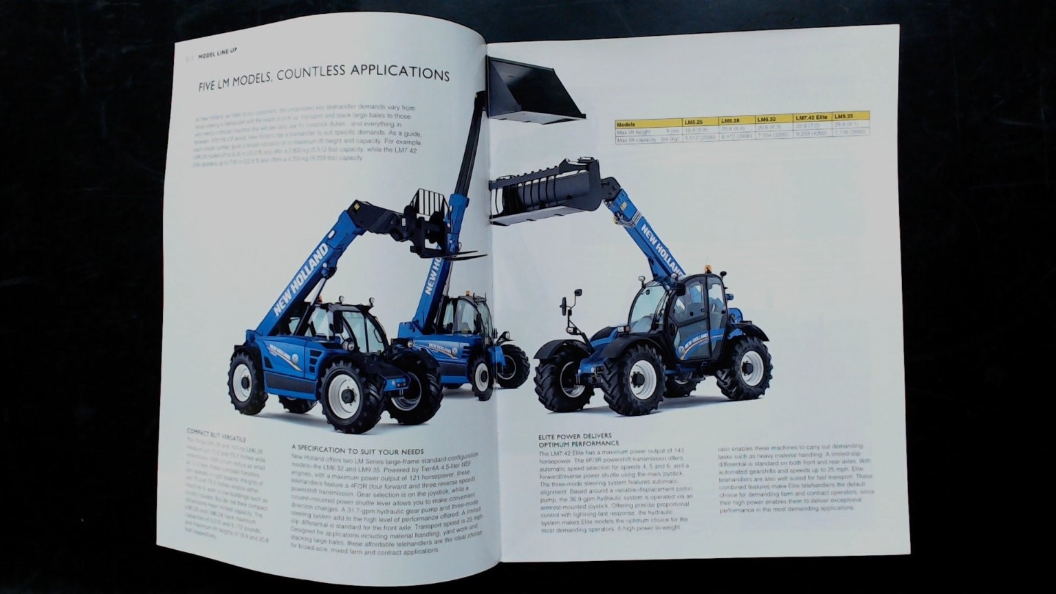 New Holland LM Series Telehandlers Brochure Agriculture Equipment