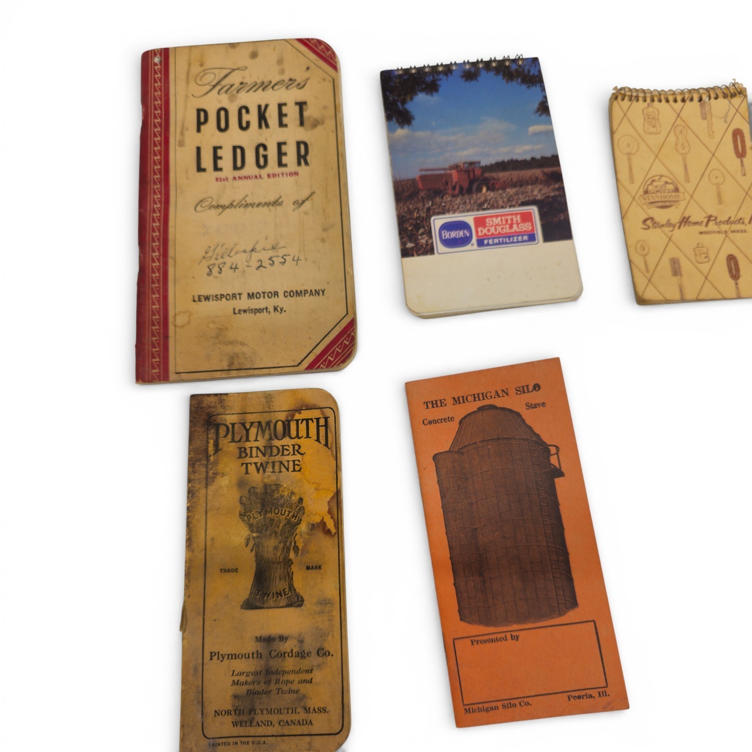 Vintage Promotional Notebooks Lot 14 Agriculture Farm Advertising Memo Pads