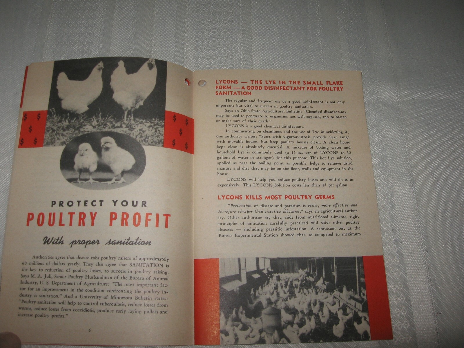 B.T. BABBITT&rsquo;S LYCONS NEW FLAKE LYE ~ THE FARMER&rsquo;S FRIEND ~ 1940 AD BOOKLET