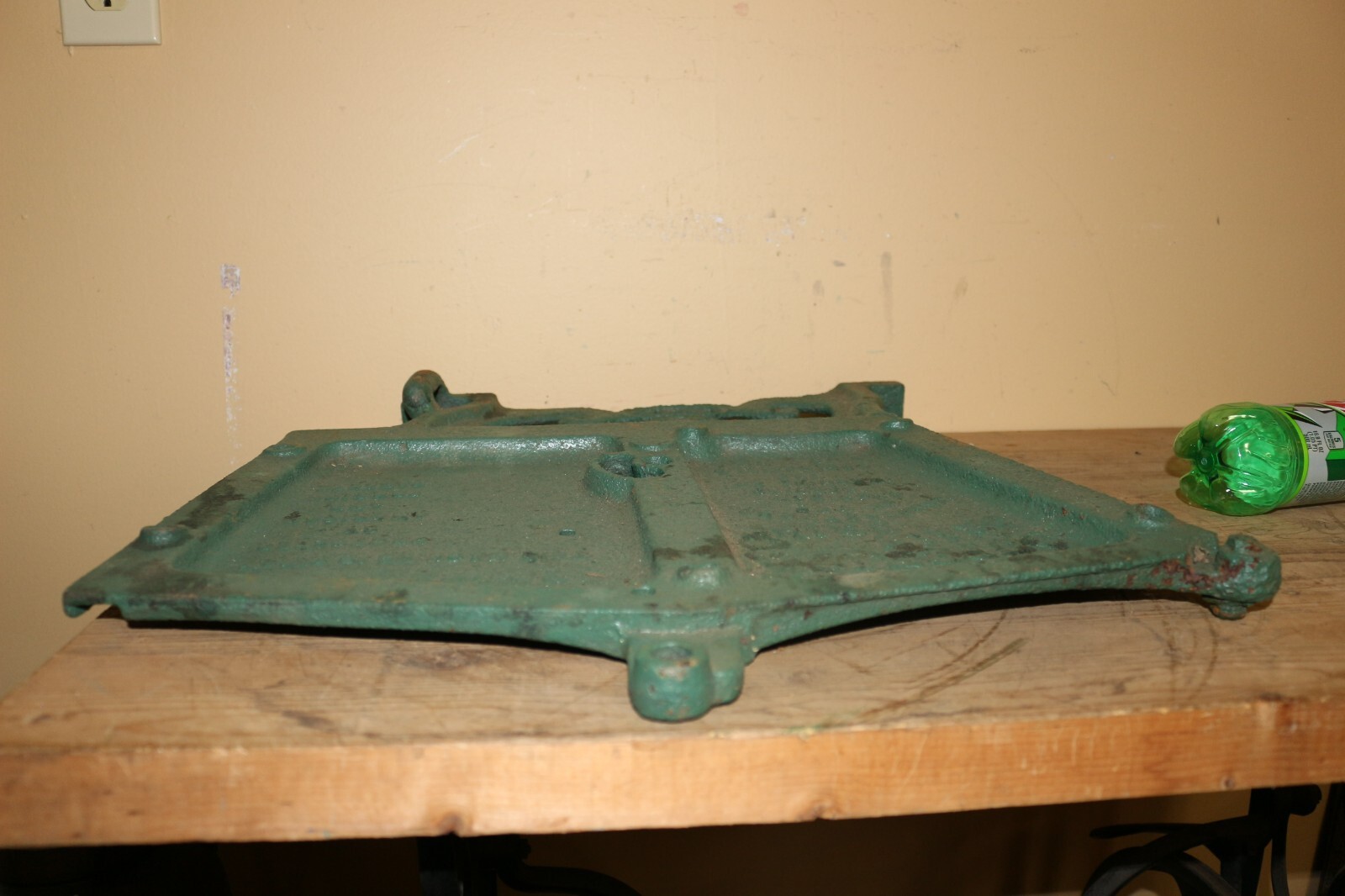 Antique Superior Grain Drill Corn Seed Planter Box End Cast Iron Farm Sign