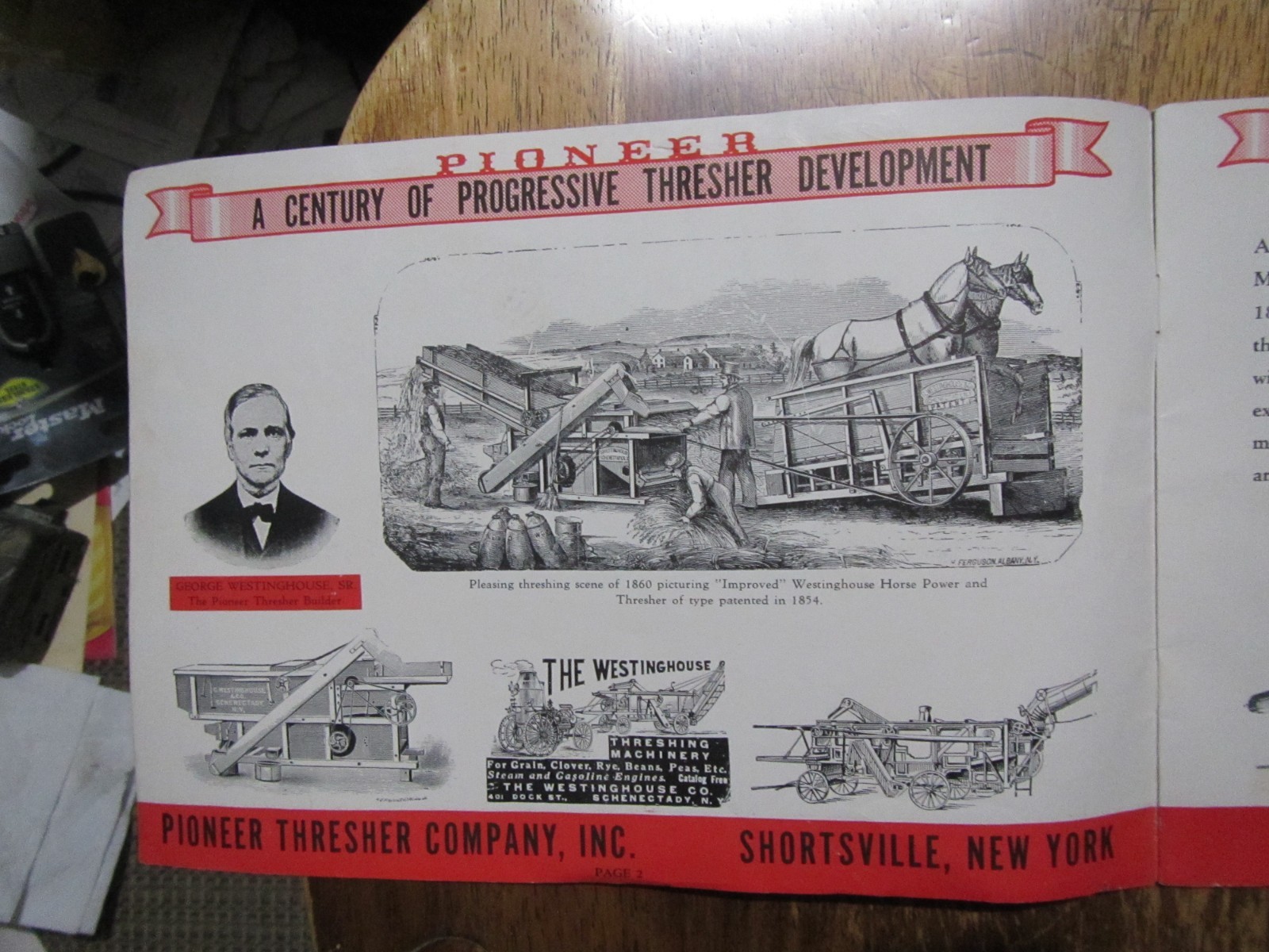Early 1900&rsquo;s Pioneer Thresher Brochure-Shortsville,NY Farm Implement Rarely Seen