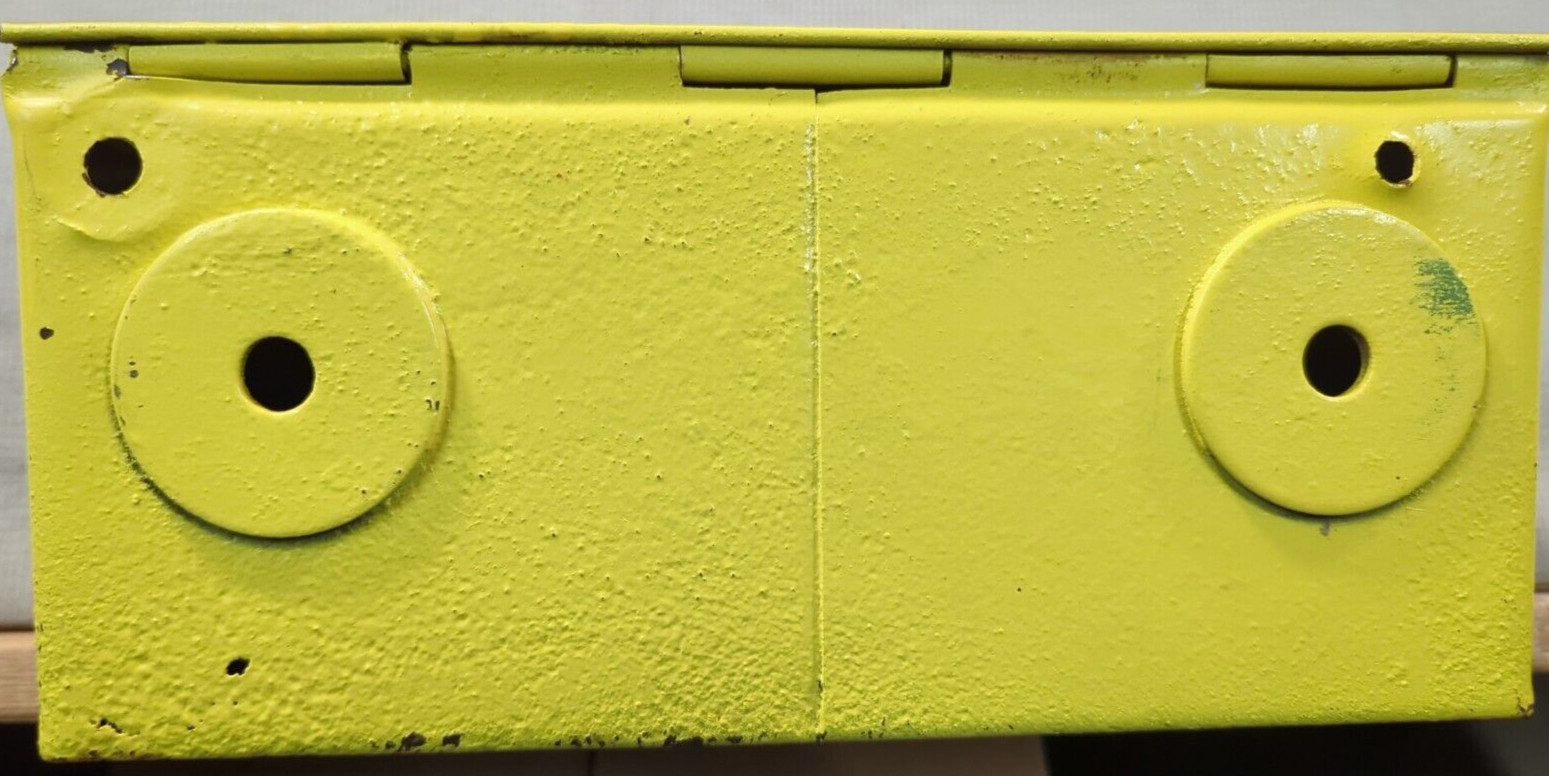 Fordson Tractor Tool Box Antique Farm Collectible 1910-20s Yellow Birdhouse Conv