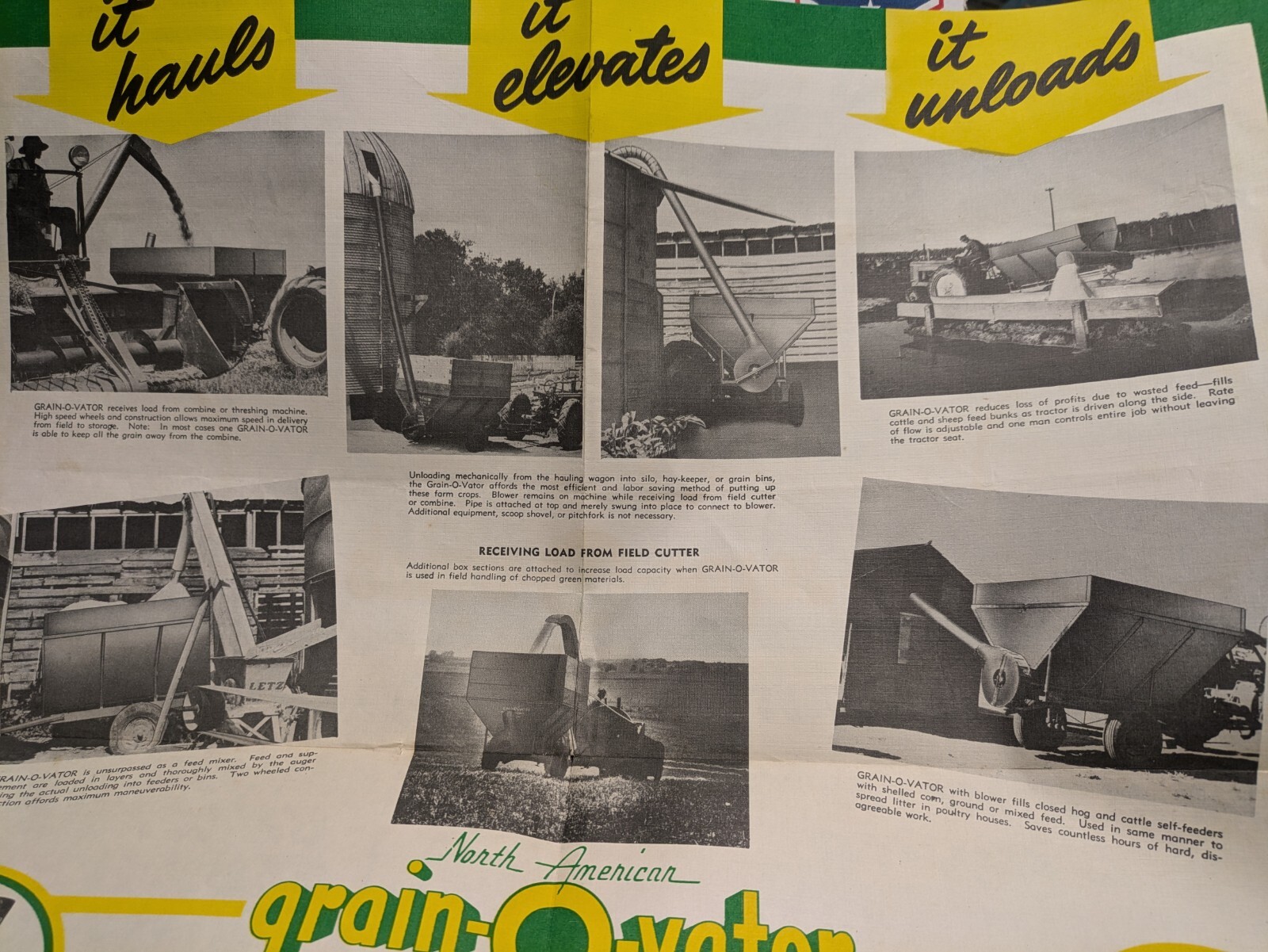 VTG Grain-O-Vator Brochure Dodgen & Co Ft Dodge & No. American Mfg Sioux City IA